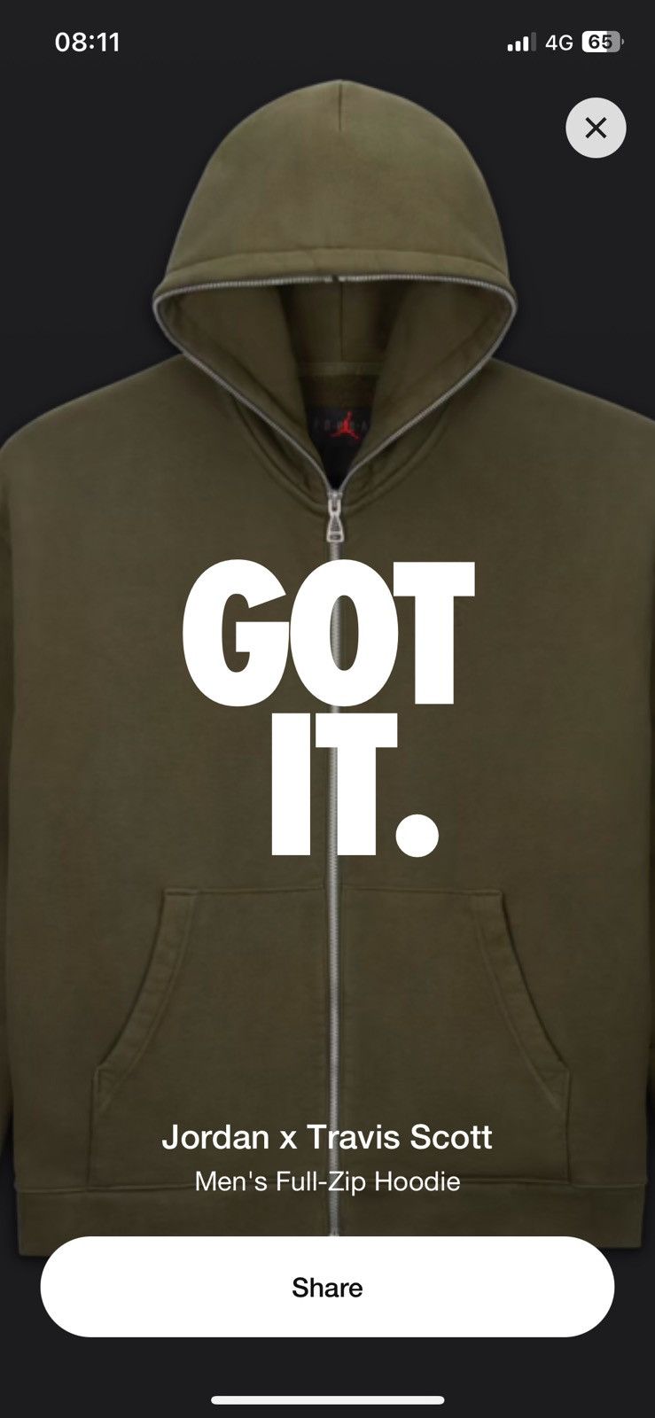 travis scott hoodie khaki