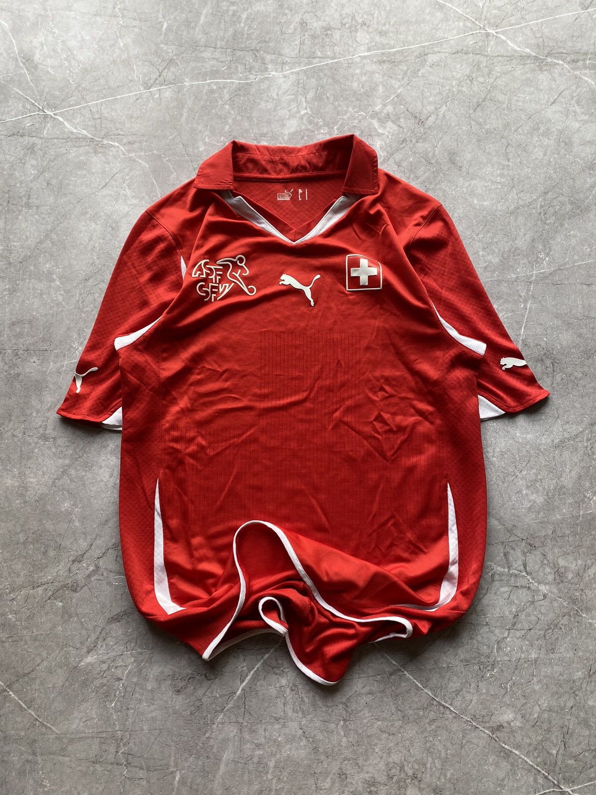 Puma PUMA Switzerland 2014/2015 Home Soccer Football Jersey Size US S / EU 44-46 / 1 - 2 Thumbnail