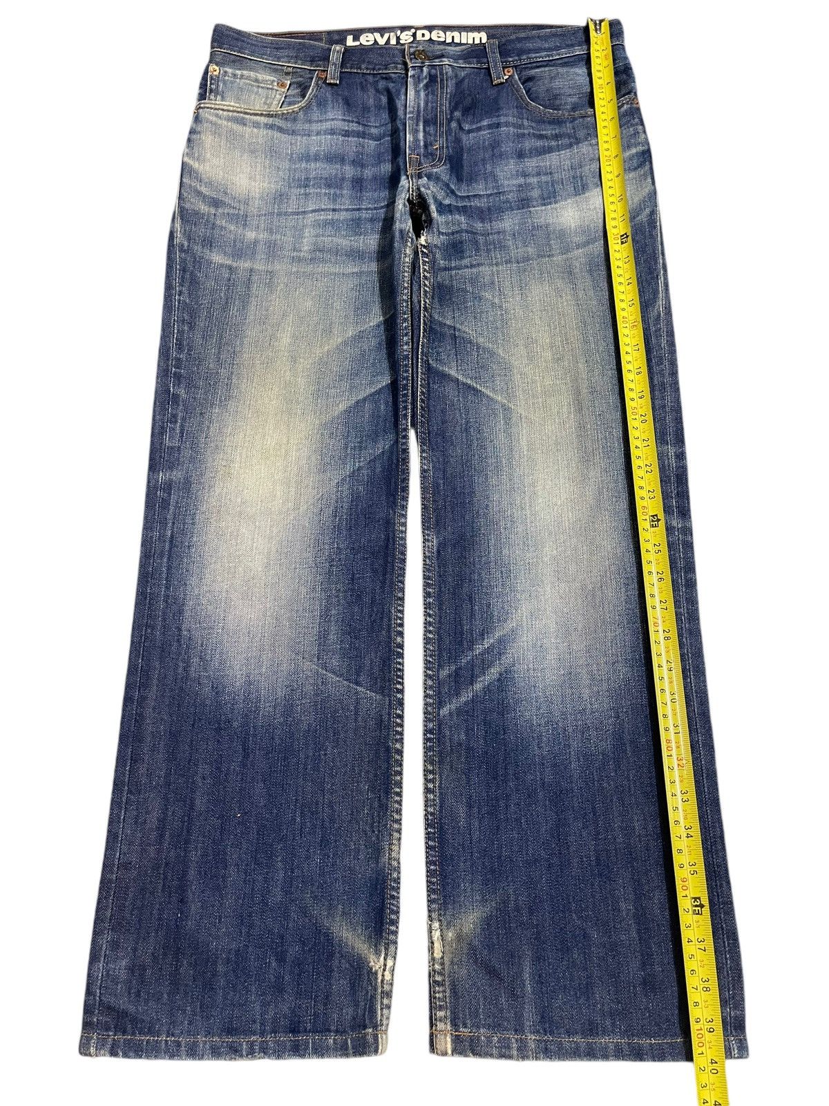 Levi's Vintage Levis 502 Blue Faded Wash Style Baggy Jeans Size US 36 / EU 52 - 13 Thumbnail