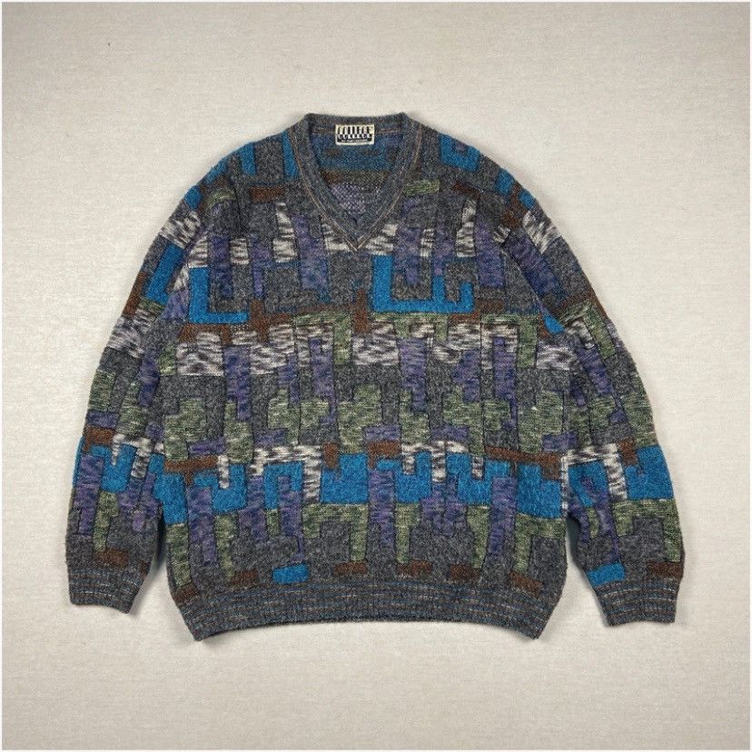 Vintage Vintage ‘80s knitted sweater Size US L / EU 52-54 / 3 - 1 Thumbnail