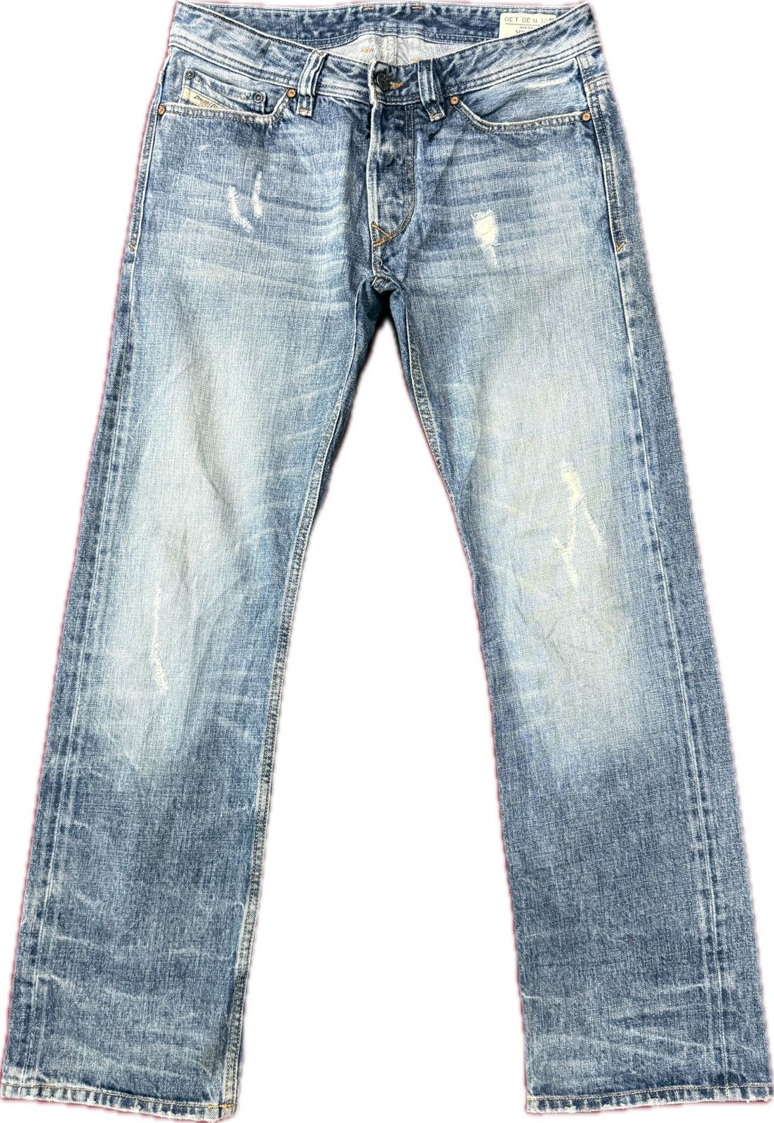 Diesel Black Gold DIESEL VIKER DISTRESS DENIM STRAIGHT TYPE Size US 30 / EU 46 - 1 Thumbnail