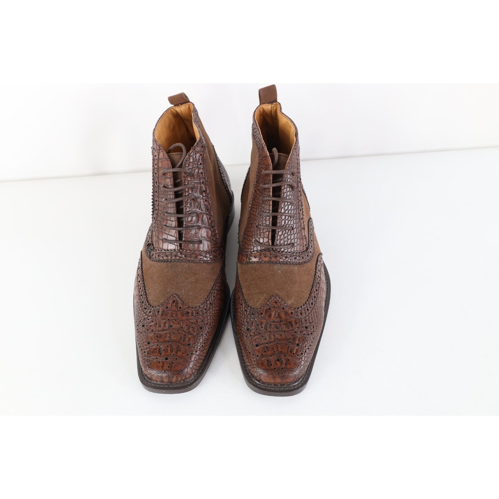 Vintage Vintage Suede Leather Faux Alligator Chukkas Boots Size US 9.5 / EU 42-43 - 2 Thumbnail