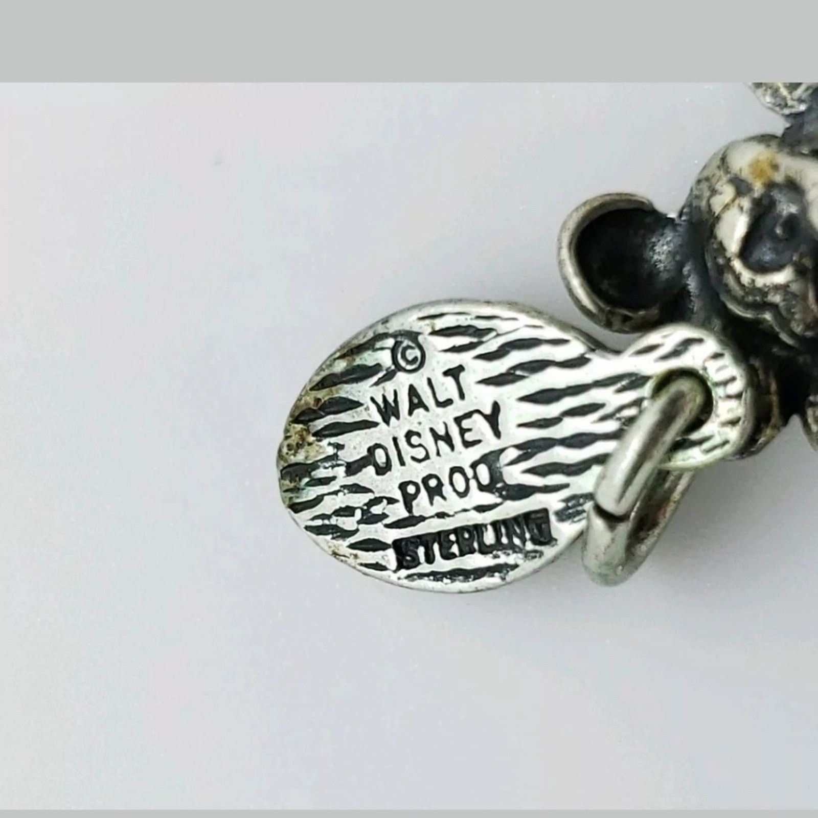 Disney Vintage Sterling Silver 3D Mickey Charm Size ONE SIZE - 3 Thumbnail