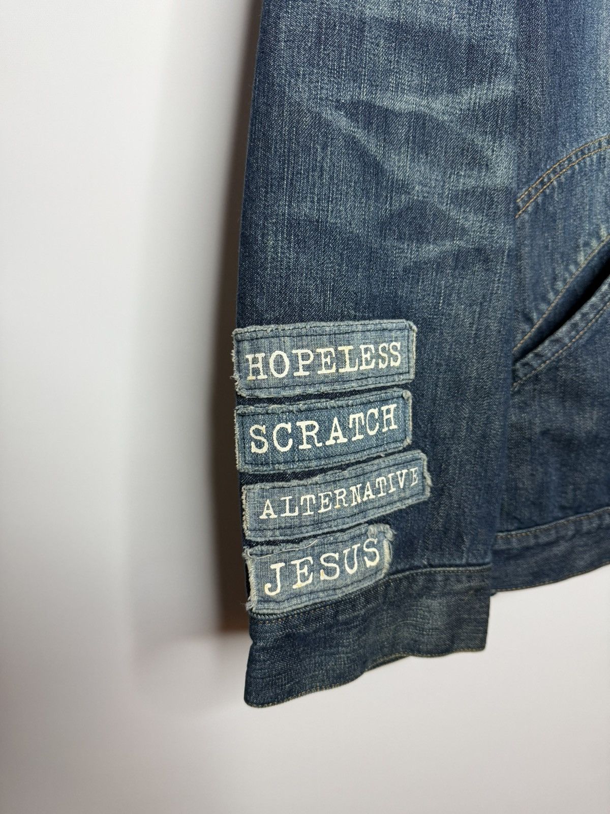 Number (N)ine Number Nine SS02 Modern Age Poem Denim Jacket Size US L / EU 52-54 / 3 - 3 Thumbnail