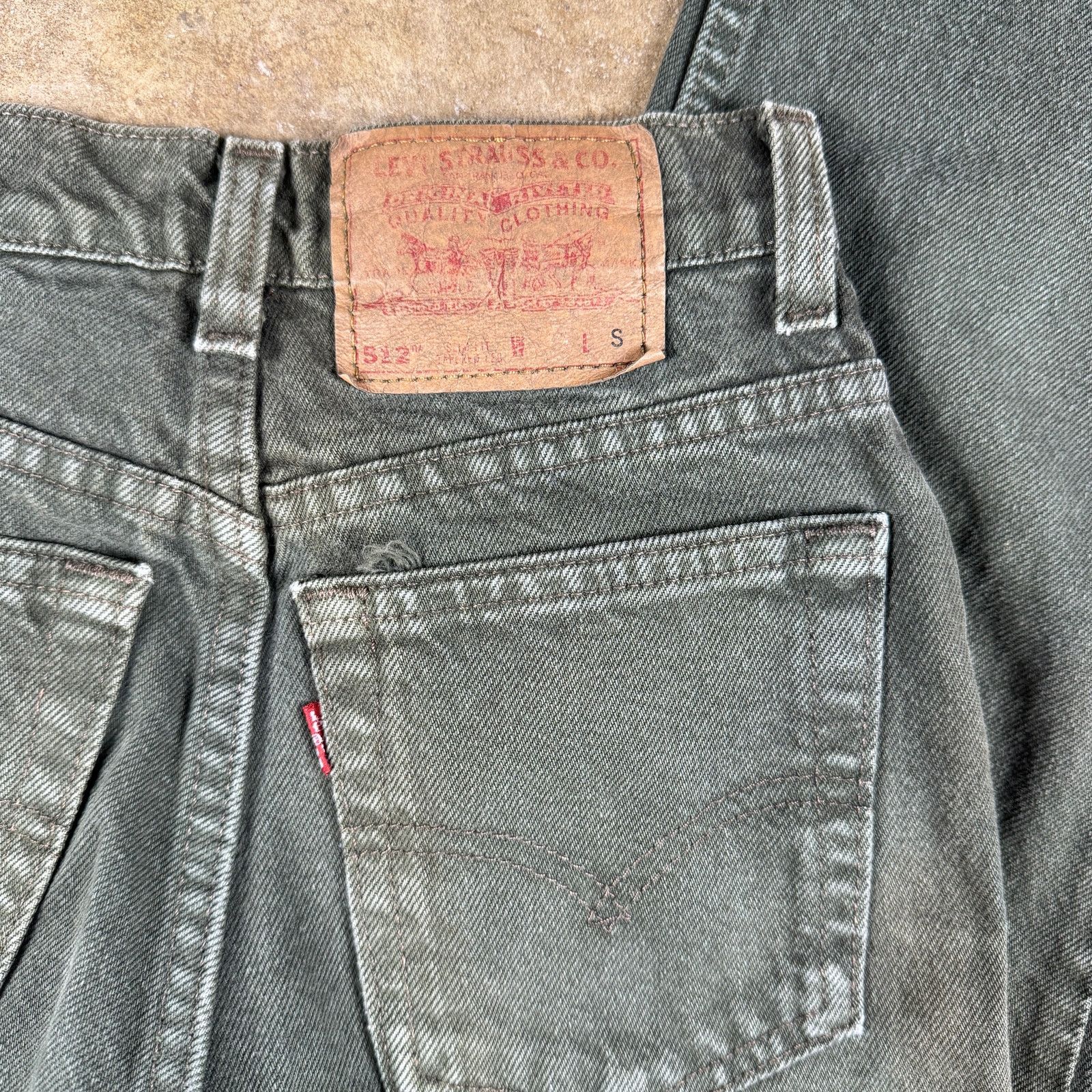 Levi's Vtg Levi’s 510 Women’s Jeans Green Slim Fit High Rise Size 3 Size 24" / US 00 / IT 34 - 6 Thumbnail