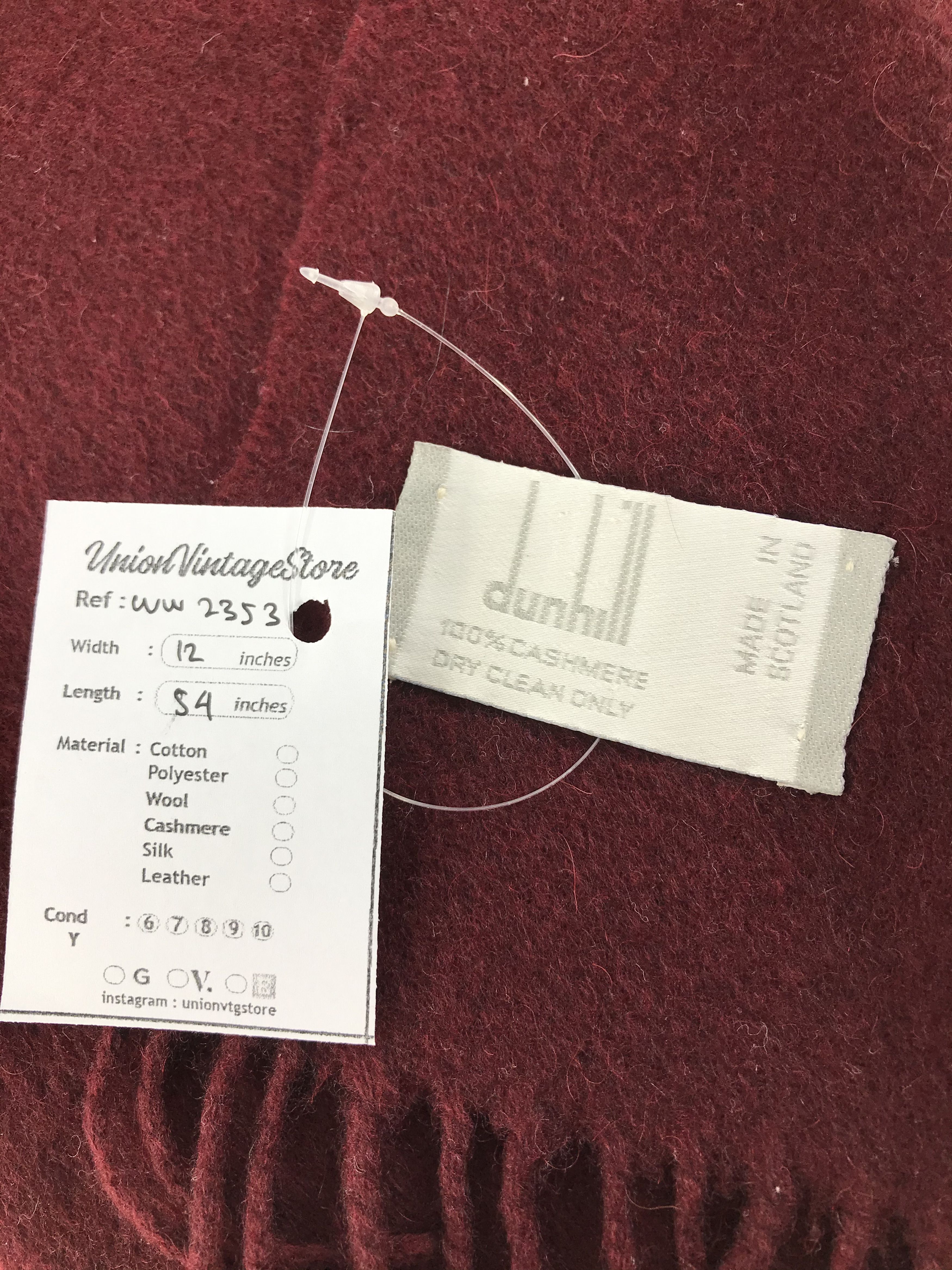 Alfred Dunhill × Vintage Alfred Dunhill Scarf / Muffler / Neckwear - WW2353 Size ONE SIZE - 5 Thumbnail