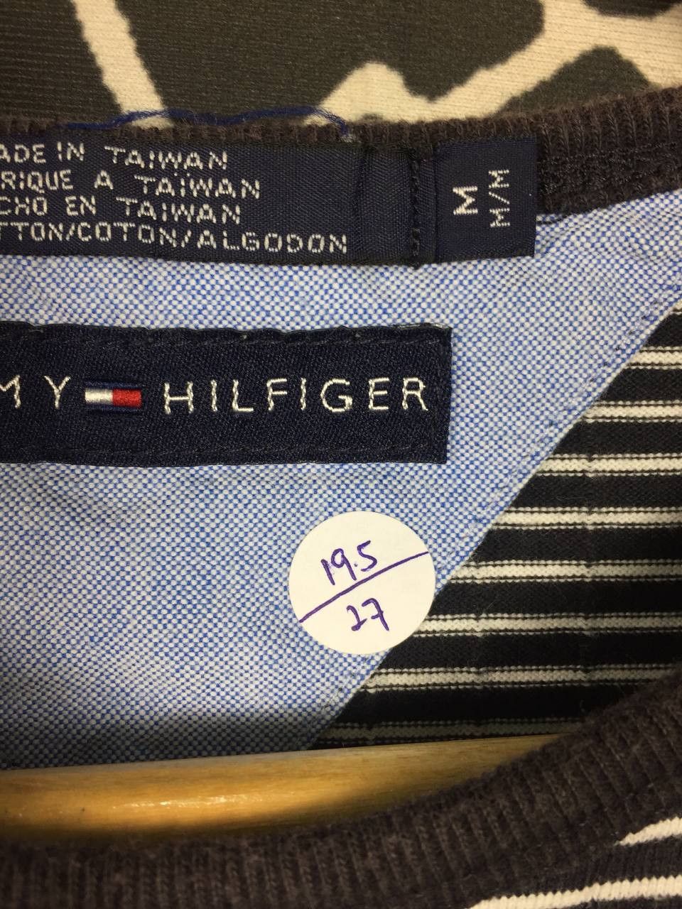 Tommy Hilfiger × Vintage Vtg Tommy Hilfiger Small Logo Striped Ringer Tee Size US M / EU 48-50 / 2 - 10 Thumbnail