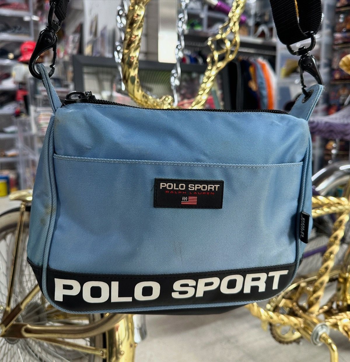 Polo Ralph Lauren × Vintage 90S POLO SPORT BAG Size ONE SIZE - 1 Thumbnail