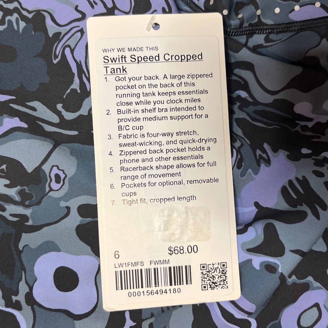 Lululemon Lululemon Swift Speed Crop Tank Flower Meld Multi Size 6 Size M / US 6-8 / IT 42-44 - 2 Thumbnail