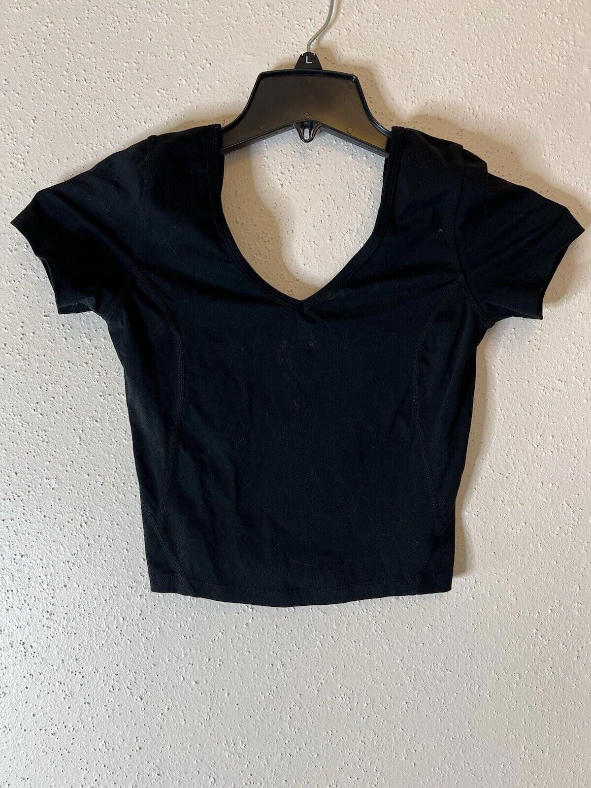 Designer Lululemon Align Tee Slim Fit Crop Estimated Sz 4 No Size Tag Size S / US 4 / IT 40 - 2 Thumbnail