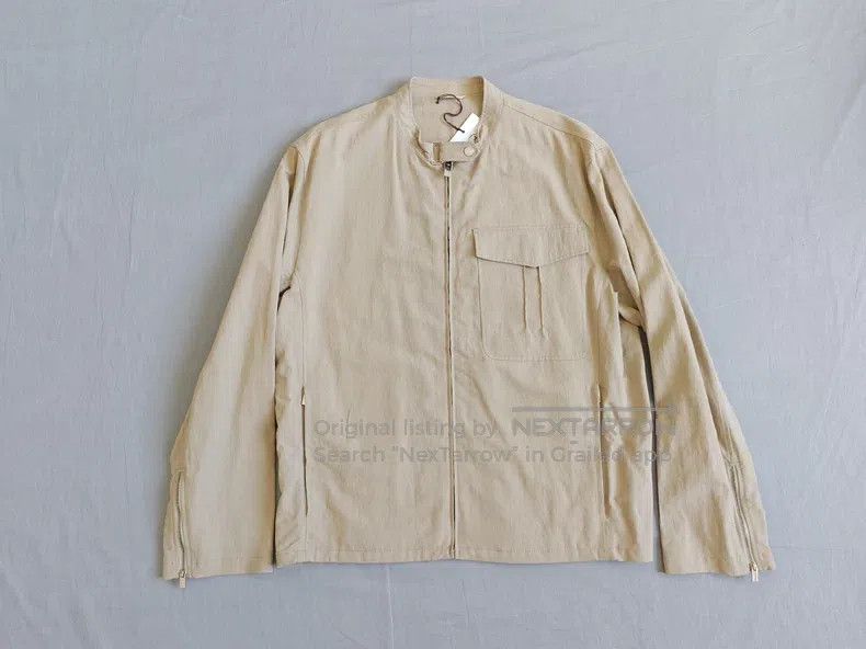 Hermes Hermes Jacket coat, khaki color, with zippered cuffs Size US L / EU 52-54 / 3 - 1 Thumbnail