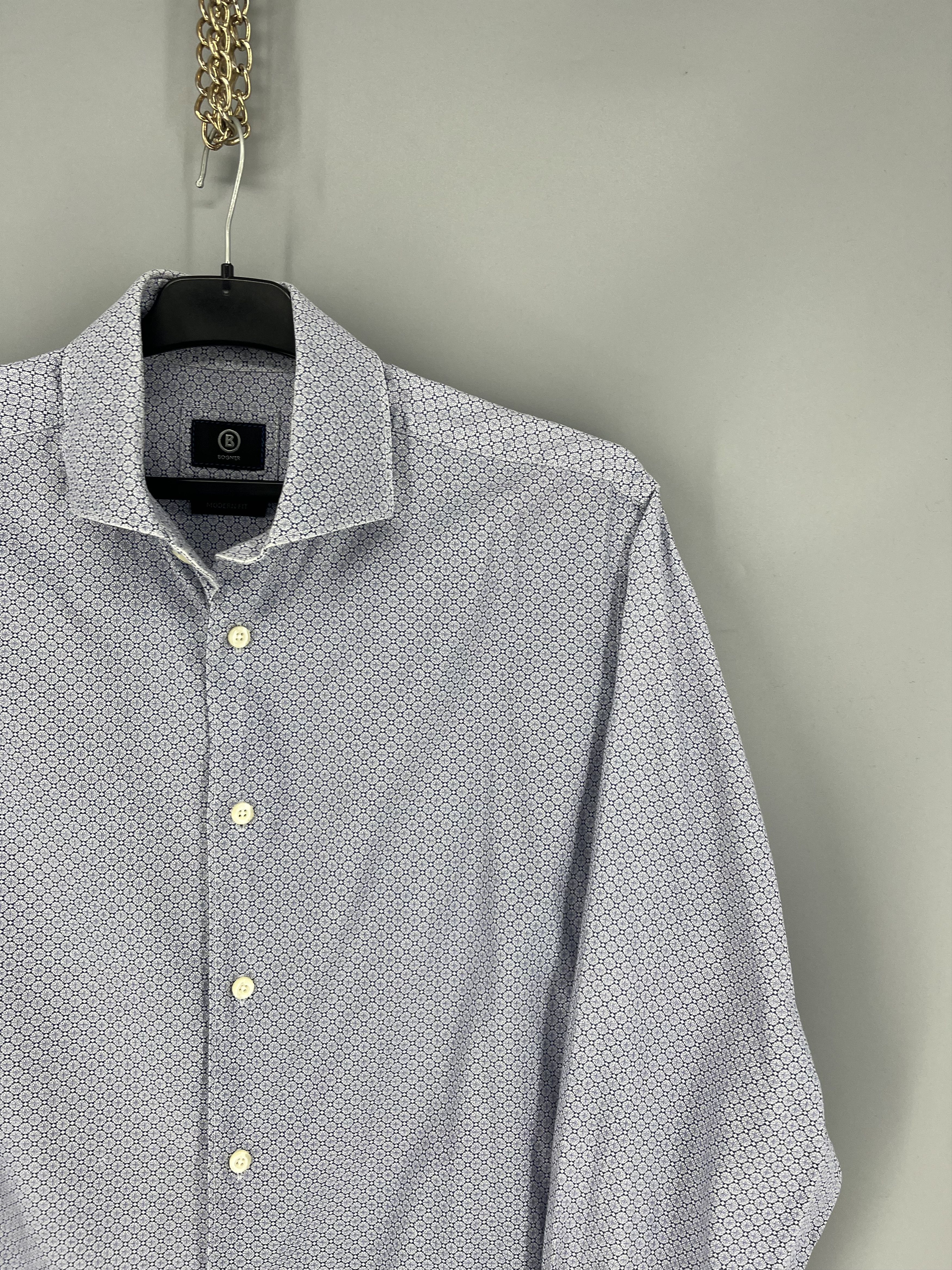 Bogner Bogner Checked Button-Up Shirt Blue Men’s L Size US L / EU 52-54 / 3 - 5 Thumbnail
