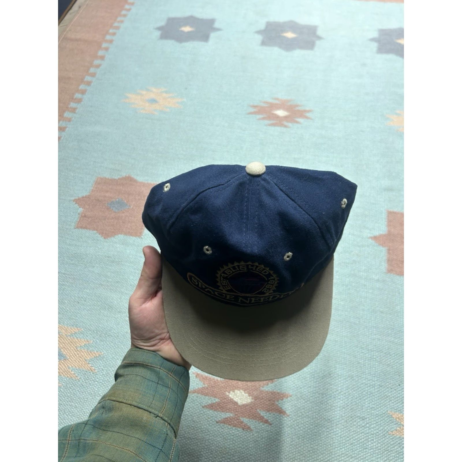 Vintage VINTAGE Seattle Space Needle Strapback Hat Cap Adjustable Blue Mens Cap Size ONE SIZE - 3 Thumbnail