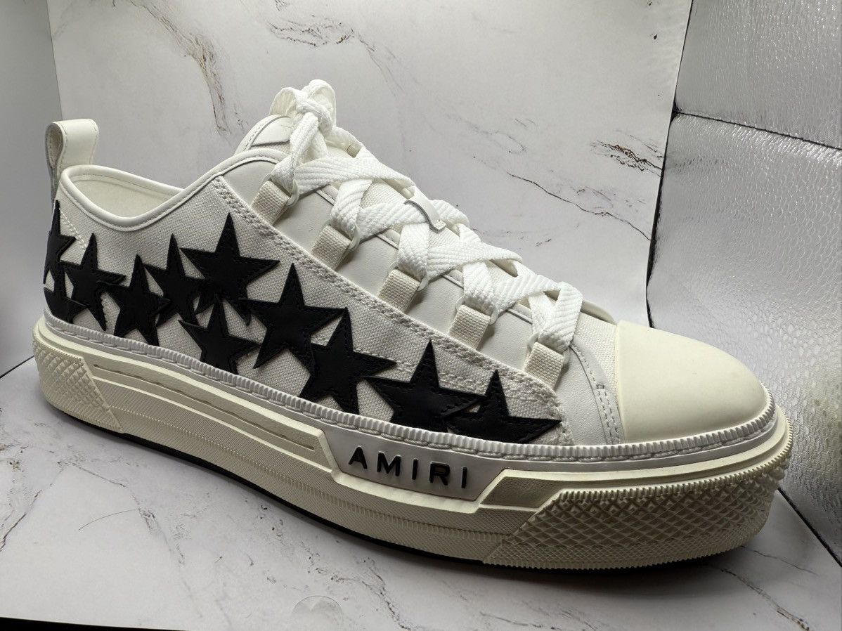 Amiri AMIRI Stars Court Canvas low top Size US 11 / EU 44 - 3 Thumbnail