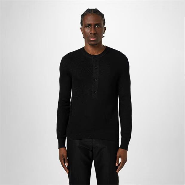 Tom Ford o1g2r1mq0724 Henley Long Sleeve T-Shirts in Black Size US M / EU 48-50 / 2 - 3 Thumbnail