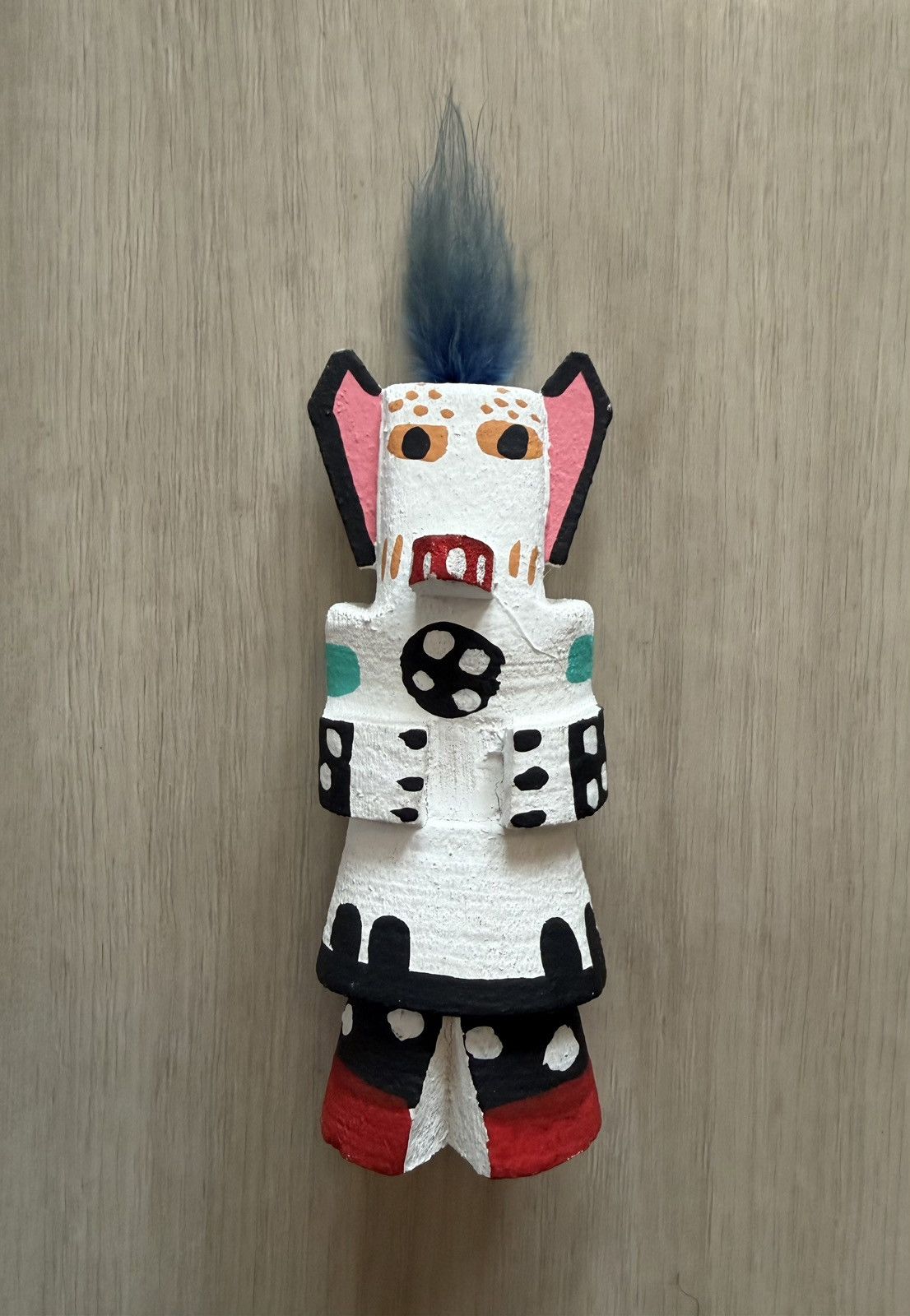 Vintage Vintage Native American Wolt “White Wolf” Kachina Doll Size ONE SIZE - 1 Thumbnail