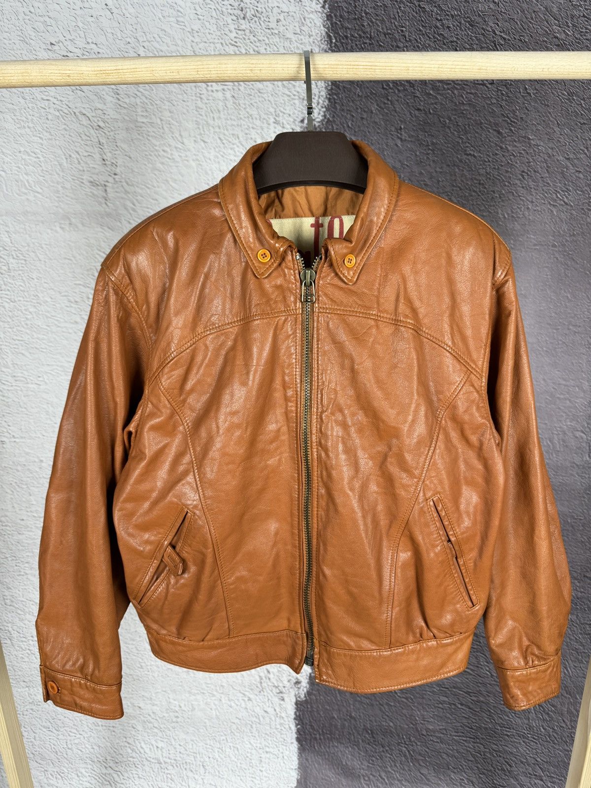 GF Ferre Vintage Leather Oaks by Gianfranco Ferre leather jacket rare Size US M / EU 48-50 / 2 - 2 Thumbnail