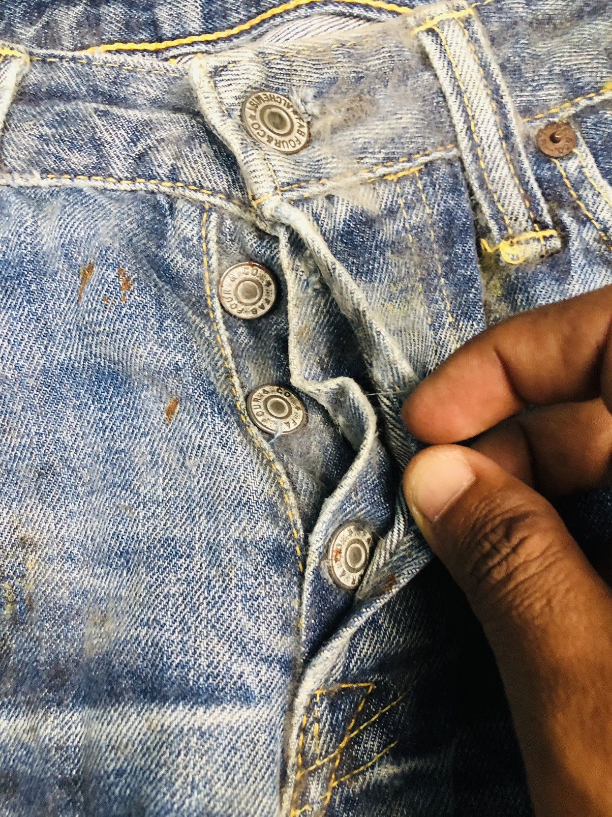 Skull Jeans by an Alchemist Skull Jeans By An Alchemist (36) Size US 29 - 8 Thumbnail