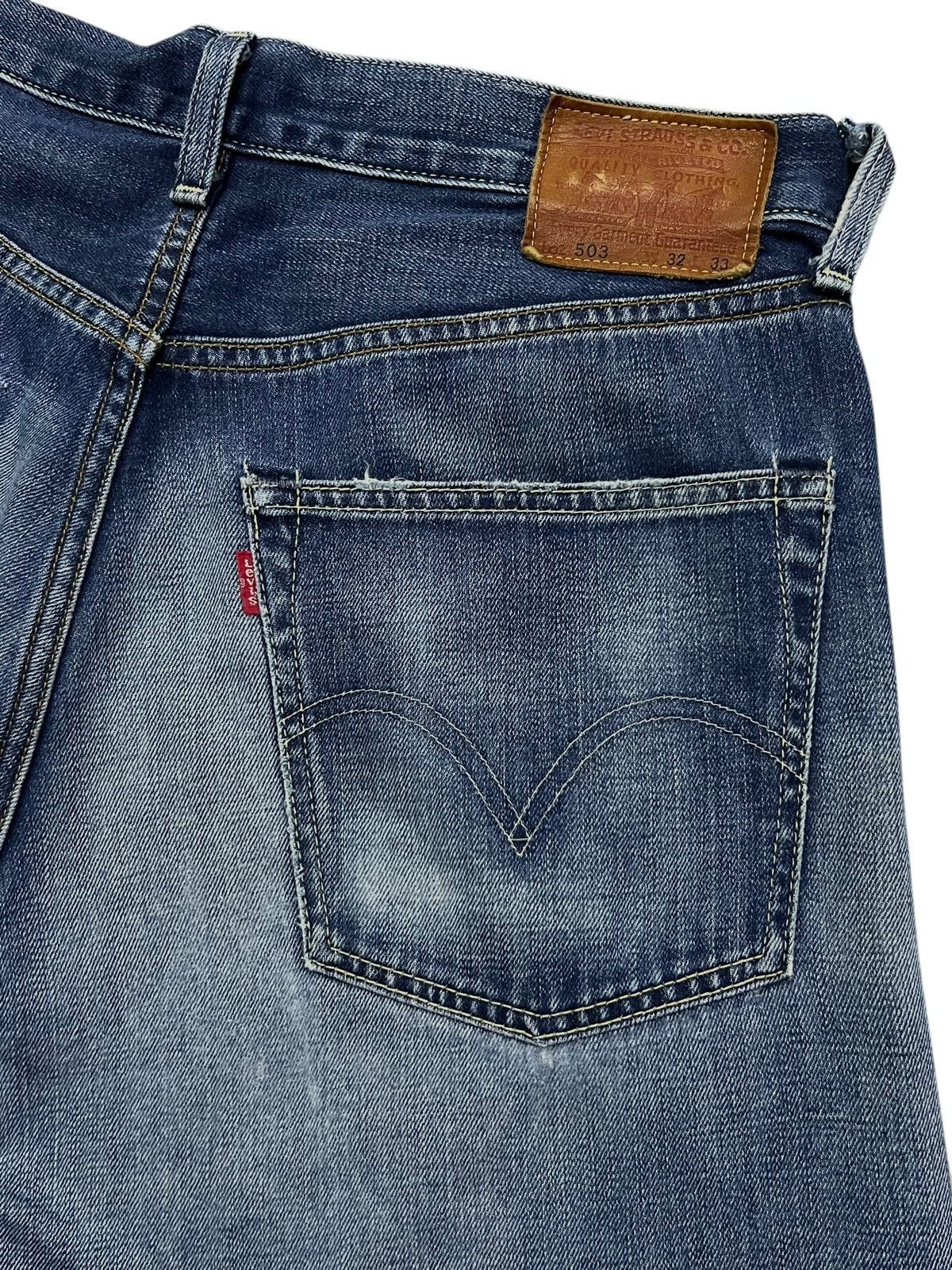 Levi's Baggy Vintage 06s Levi’s 503- Faded Wash, Distressed Denim Size US 33 - 8 Thumbnail