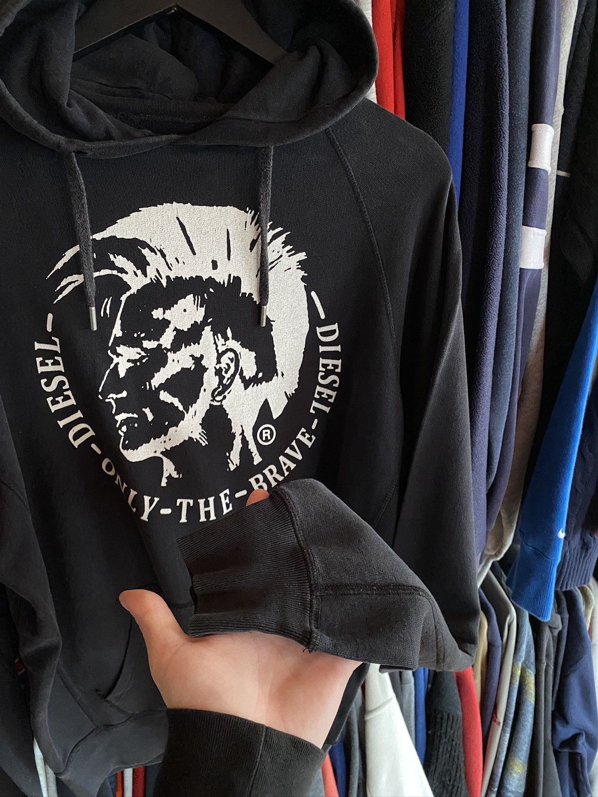 Diesel VINTAGE DIESEL PUNK BIG LOGO HOODIE Y2k Size US M / EU 48-50 / 2 - 5 Thumbnail