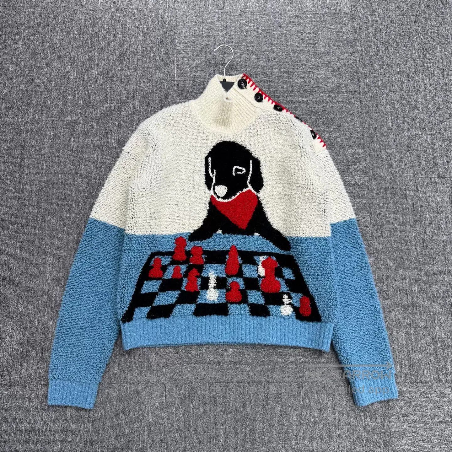 Bottega Veneta Bottega Veneta Dog Embroidery Wool Sweater. Size US M / EU 48-50 / 2 - 1 Thumbnail