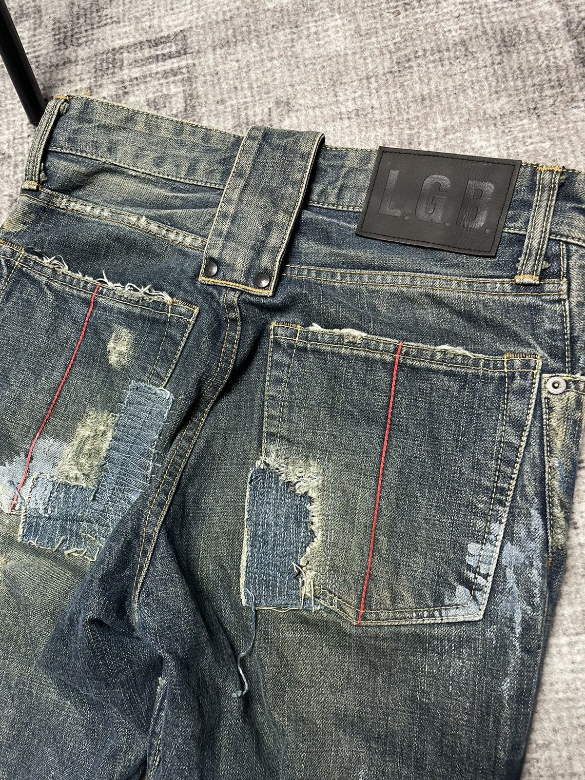 Le Grande Bleu (L.G.B.) L.G.B. distressed Jeans Size US 28 / EU 44 - 12 Thumbnail