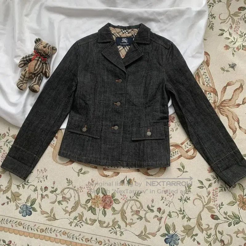 Burberry Burberry Women's Cotton Jacket in Black Grey. Size M / US 6-8 / IT 42-44 - 3 Thumbnail