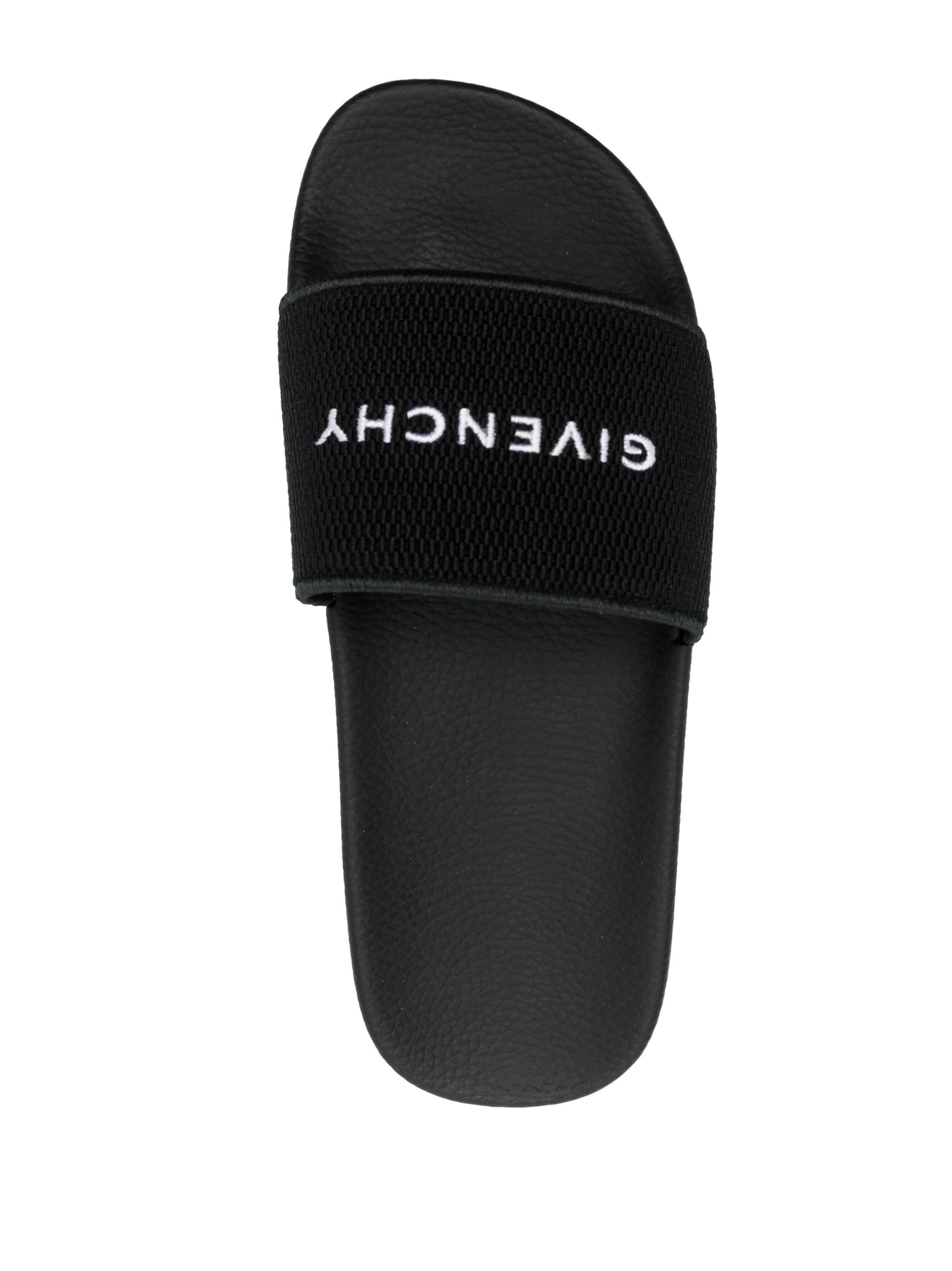 Givenchy o1srvl11e1224 Logo-Embroidered Slides in Black Size US 5 / IT 35 - 4 Thumbnail