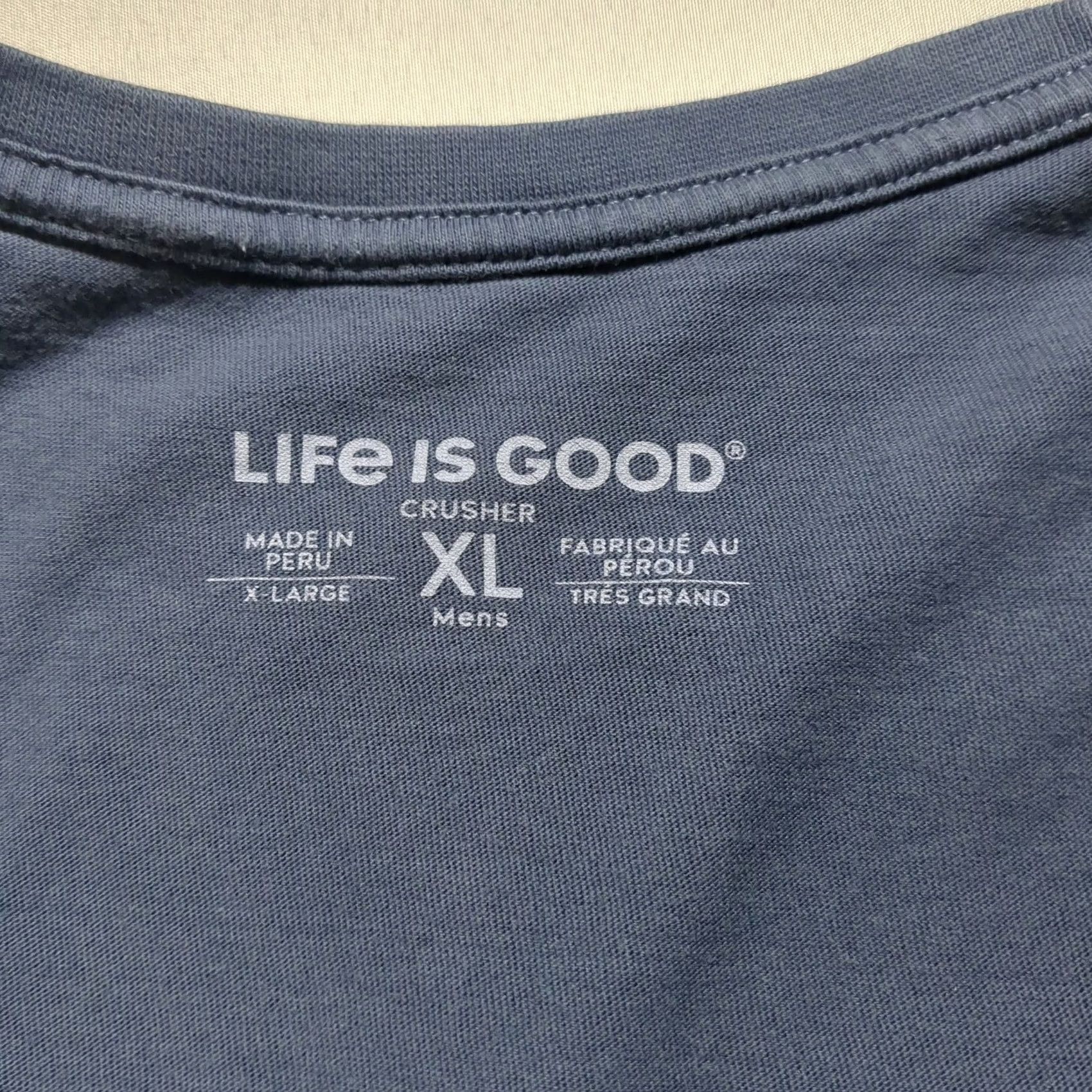 Life is Good Life is Good Crusher Tee O Come All Ye Grateful Dead Christmas Mens XL Navy Blue Shirt Size US XL / EU 56 / 4 - 3 Thumbnail