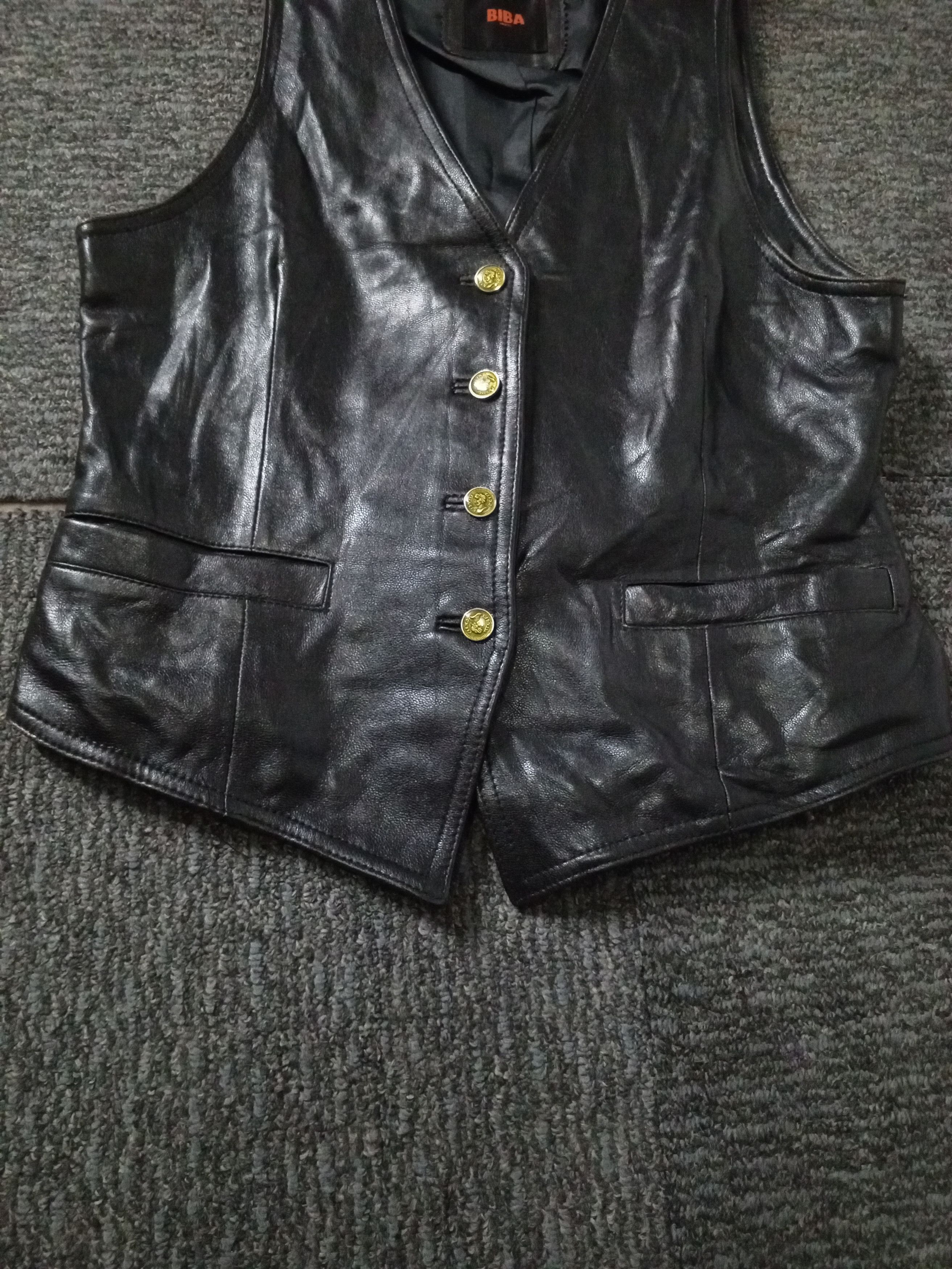 Japanese Brand BIBA VEST LEATHER Size XXS / US 00 / IT 34 - 4 Thumbnail