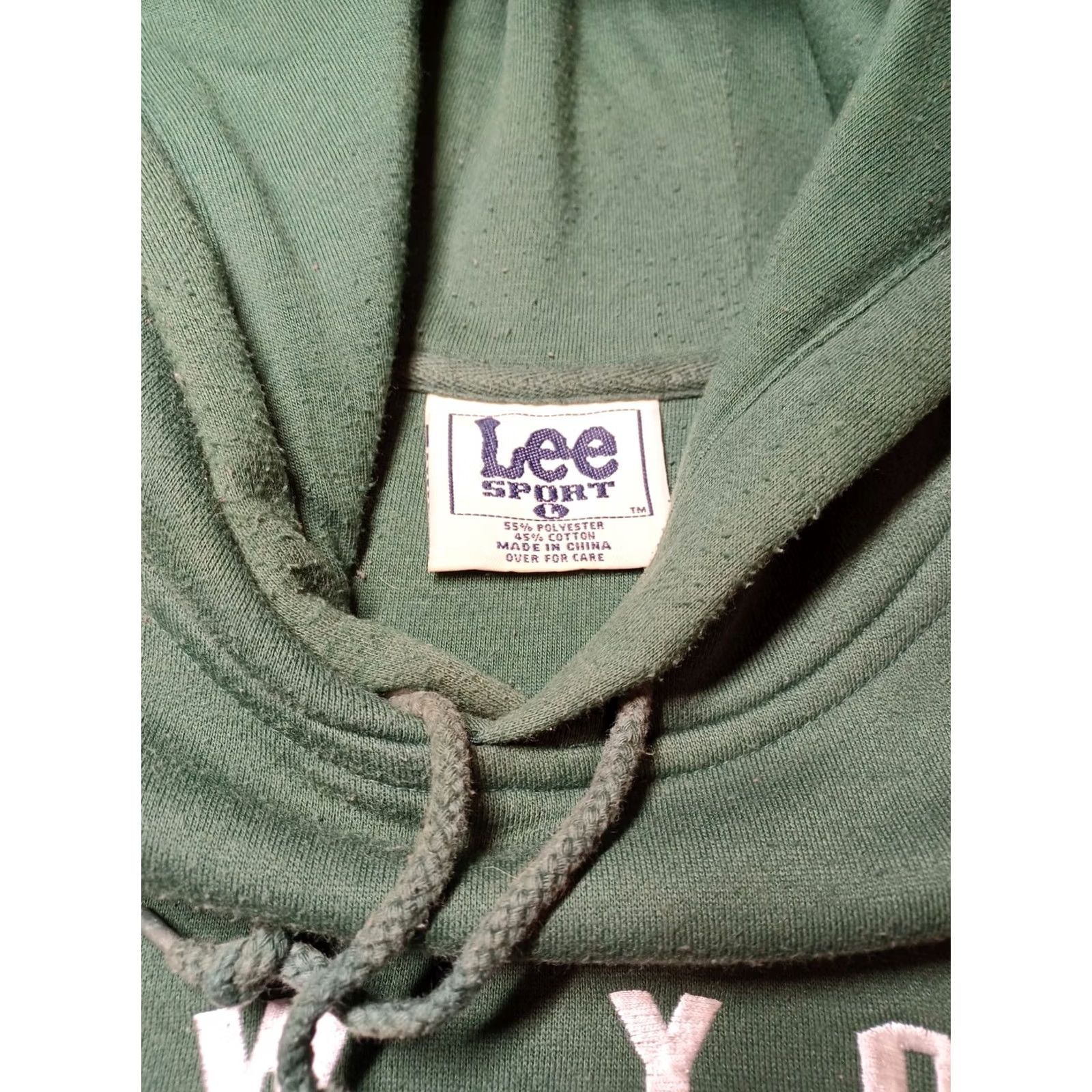 Vintage VINTAGE New York Jets Lee Sport Hoodie Sweatshirt Green Embroidered L 90s Y2K Mens Size US L / EU 52-54 / 3 - 5 Thumbnail