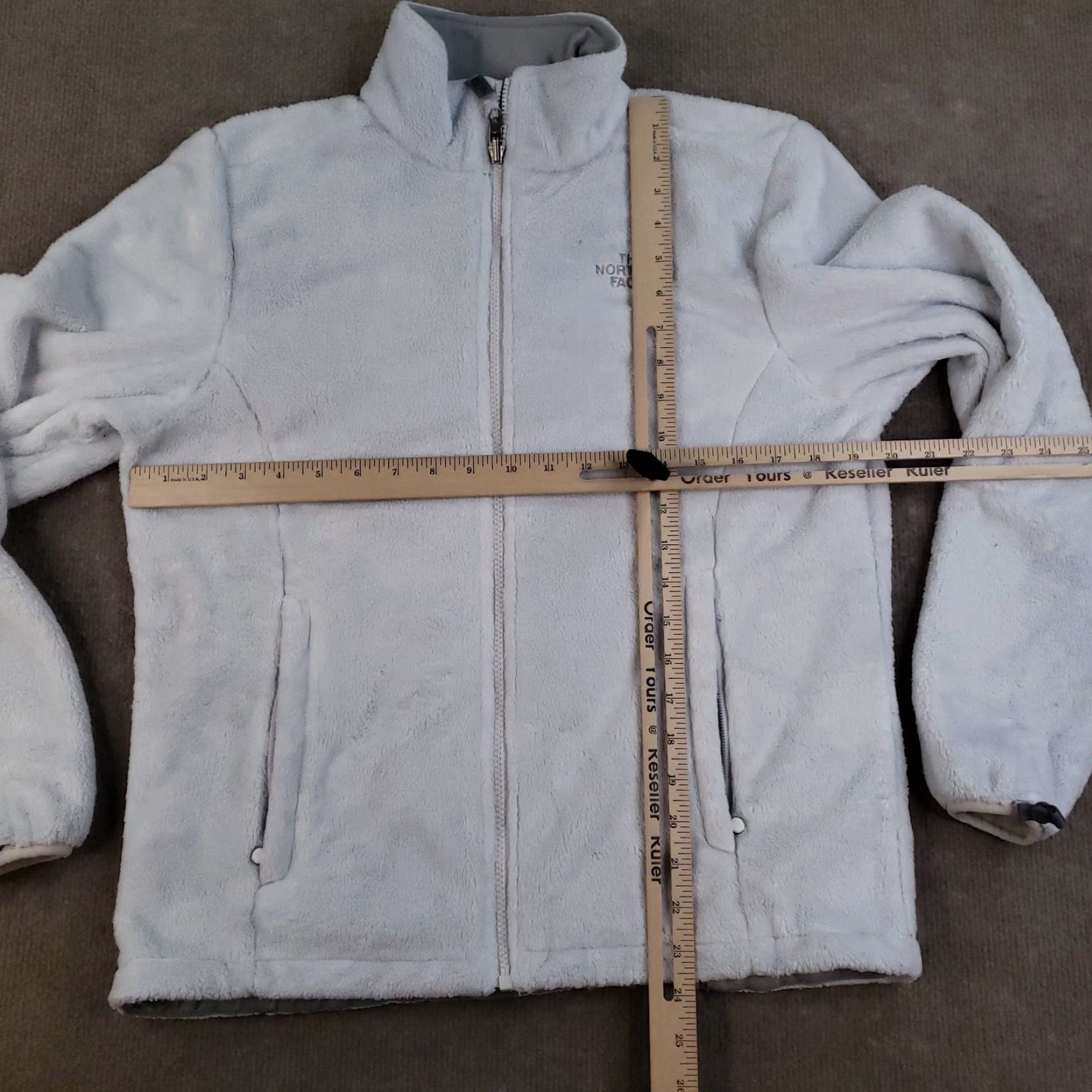 The North Face North Face Jacket Womens Medium White Fleece Full Zip Outdoor Pockets Logo Size M / US 6-8 / IT 42-44 - 2 Thumbnail
