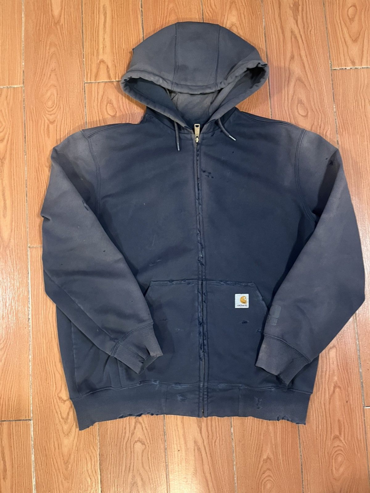 Carhartt Sun Faded carhartt distressed zip up hoodie Size US L / EU 52-54 / 3 - 1 Thumbnail