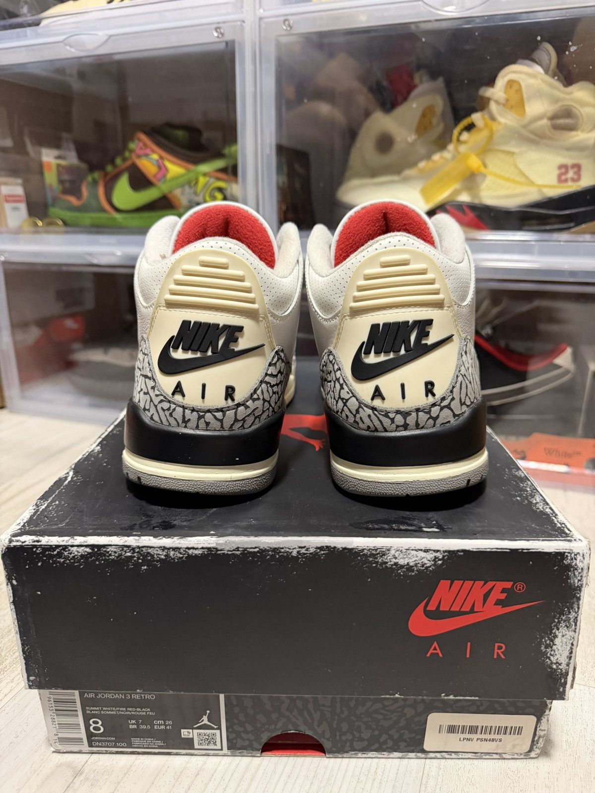 Jordan Brand Air Jordan 3 Retro White Cement Reimagined Size US 8 / EU 41 - 5 Thumbnail