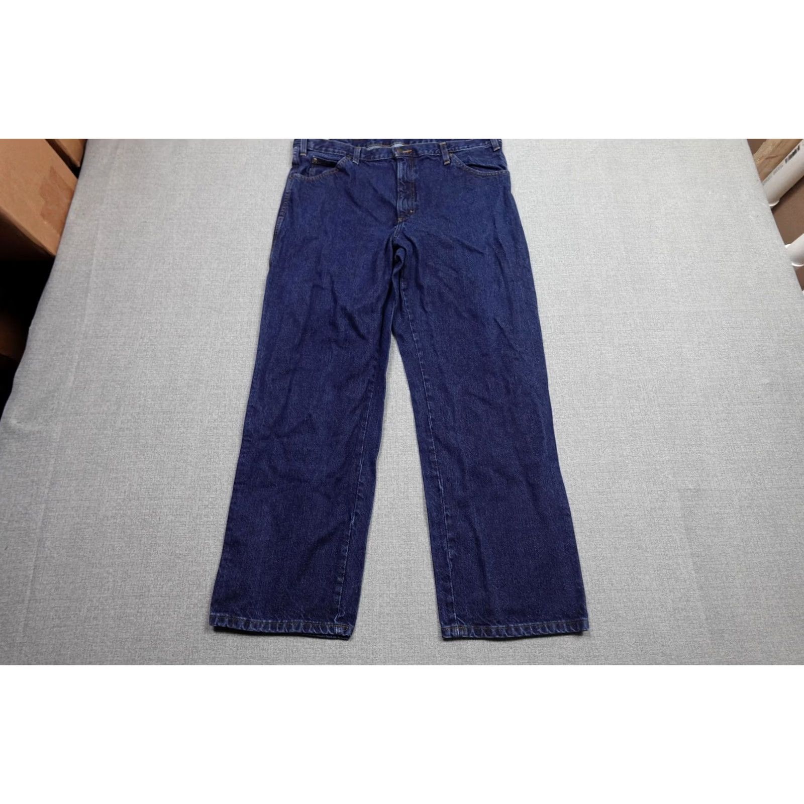 Dickies Dickies Jeans Mens 38x30 Relaxed Straight Denim Dark Blue 5-Pocket Work Pants Size US 38 / EU 54 - 3 Thumbnail