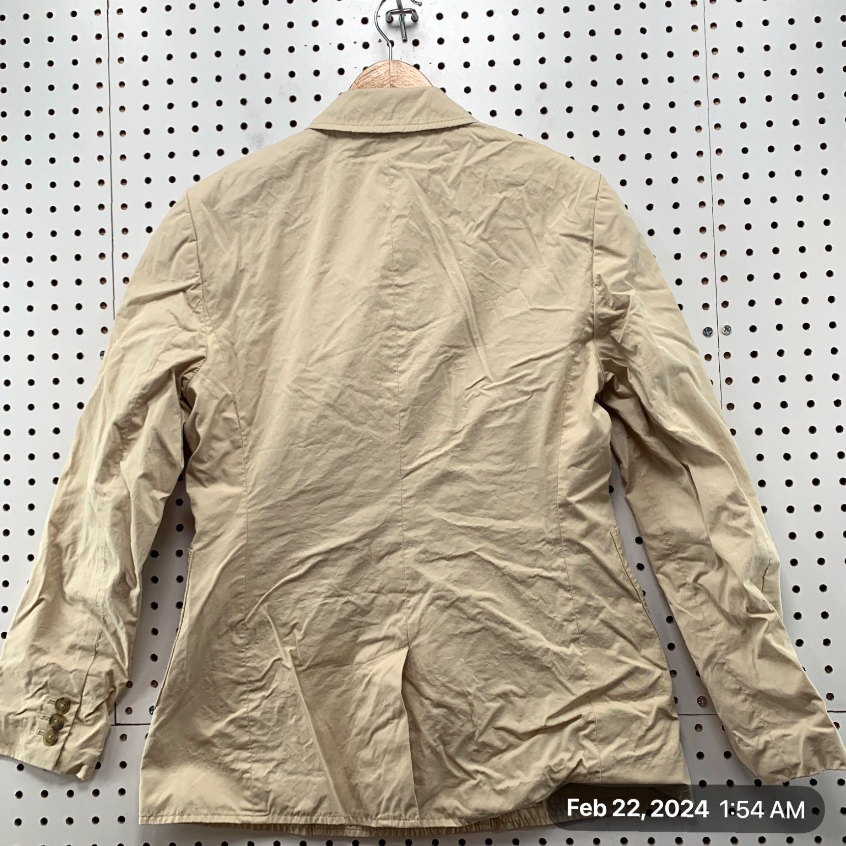 Tory Burch VINTAGE Tory Burch Khaki Blazer Jacket Womens SIZE 8 Beige Brown Business Casual 18X27 Size M / US 6-8 / IT 42-44 - 2 Thumbnail