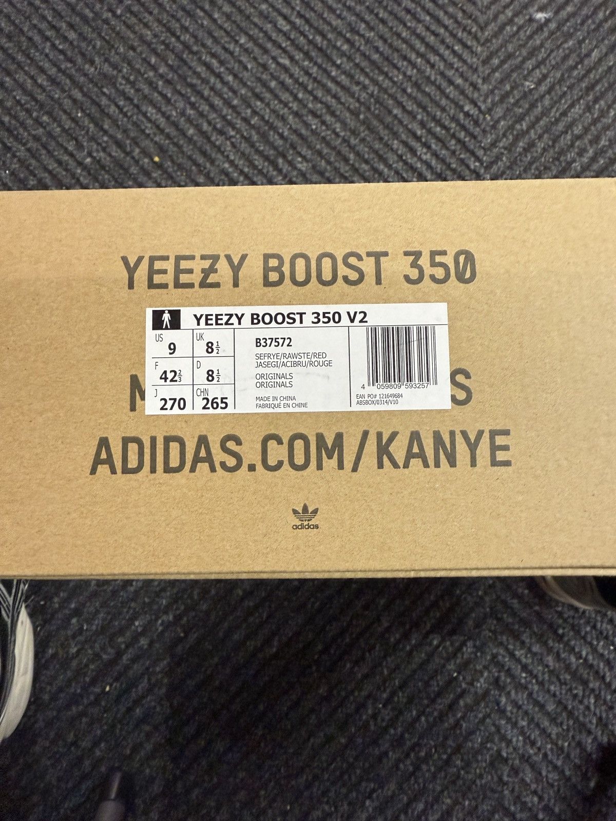 Adidas Adidas Yeezy 350 v2 “Semi Frozen” Size US 9 / EU 42 - 7 Thumbnail