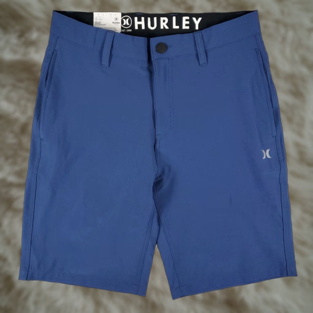 Hurley Hurley Shorts Mens 30 Blue Flat Front Chino Hybrid Casual Size US 30 / EU 46 - 1 Thumbnail