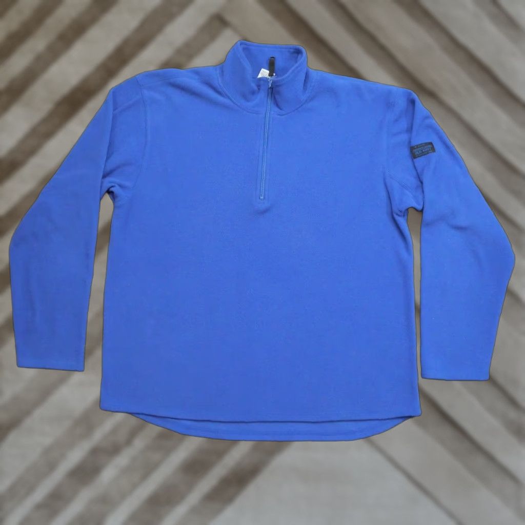 Old Navy VINTAGE Old Navy Sweatshirt Adult XL Blue 1/4 Zip Fleece Mock Neck Pullover Mens XL Regular Logo 90s? Size US XL / EU 56 / 4 - 1 Thumbnail