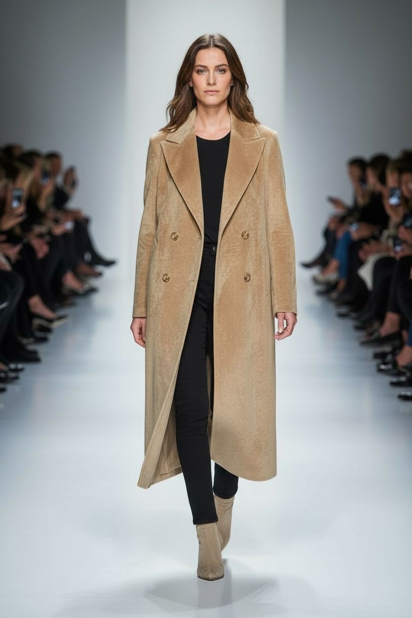 Japanese Brand Max Mara Double Breasted Wool Camel Blend Coat (159) Size XS / US 0-2 / IT 36-38 - 1 Thumbnail