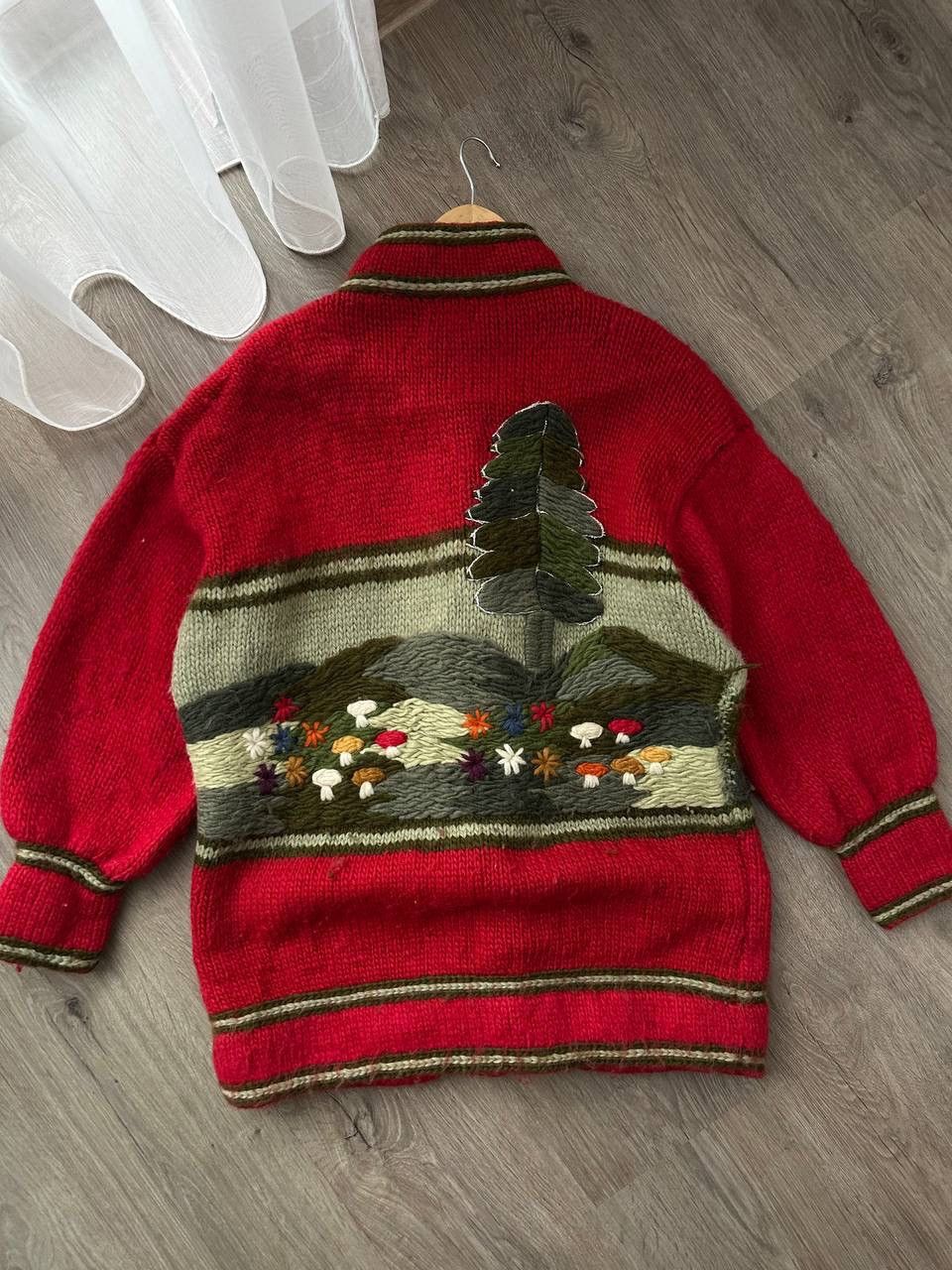 Japanese Brand × Vintage Vintage Dobsina Hand Knitted Icelandic Wool Cardigan Size US M / EU 48-50 / 2 - 20 Thumbnail