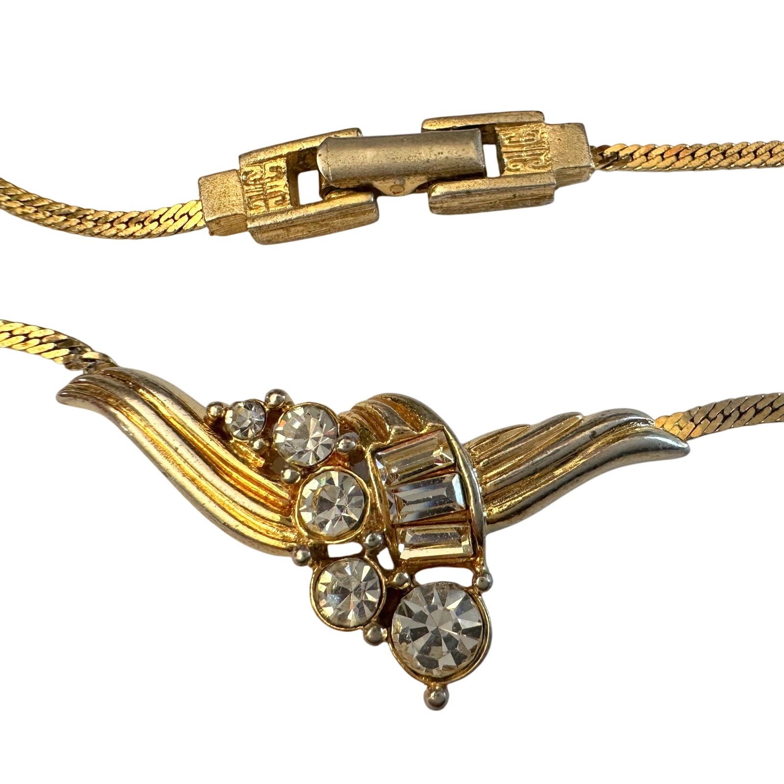 Givenchy Givenchy Rhinestone Cluster Collar Necklace - Vintage Size ONE SIZE - 1 Thumbnail