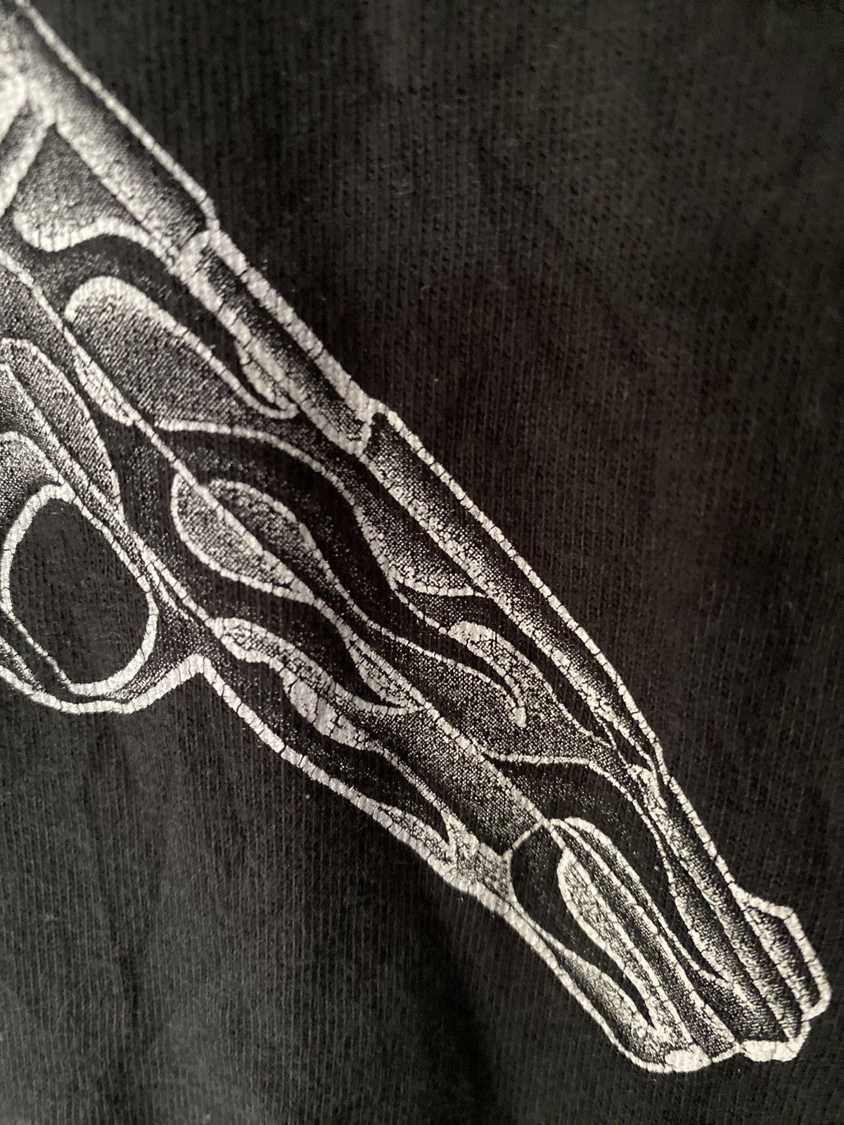 Tornado Mart 🔥2009 Skull Guns Tattoo fire flame art tee Size US M / EU 48-50 / 2 - 9 Thumbnail