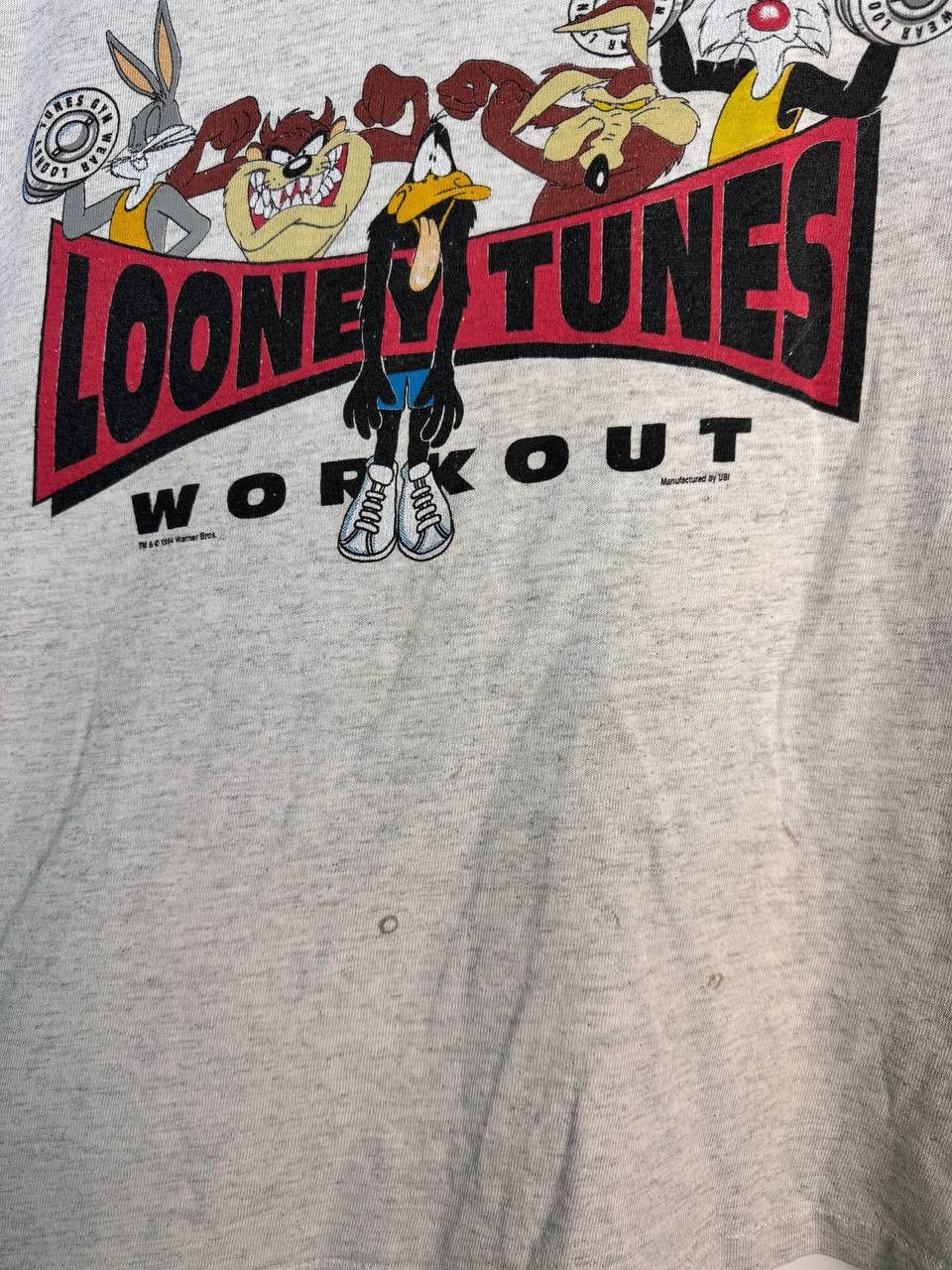 Vintage Vintage Looney Tunes Workout 1994 Tee Shirt Size S Size US S / EU 44-46 / 1 - 2 Thumbnail