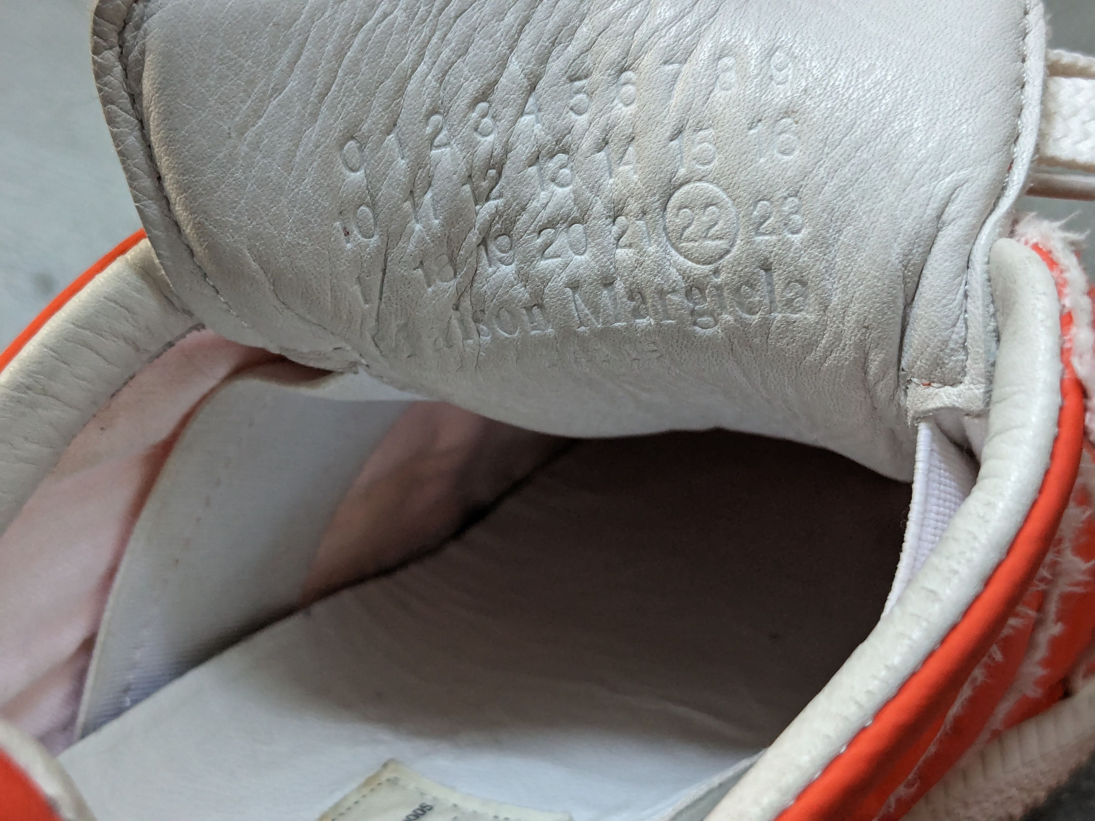 Maison Margiela Maison Margiela GAT Replica Orange White 7 40 Leather Size US 7 / EU 40 - 8 Thumbnail