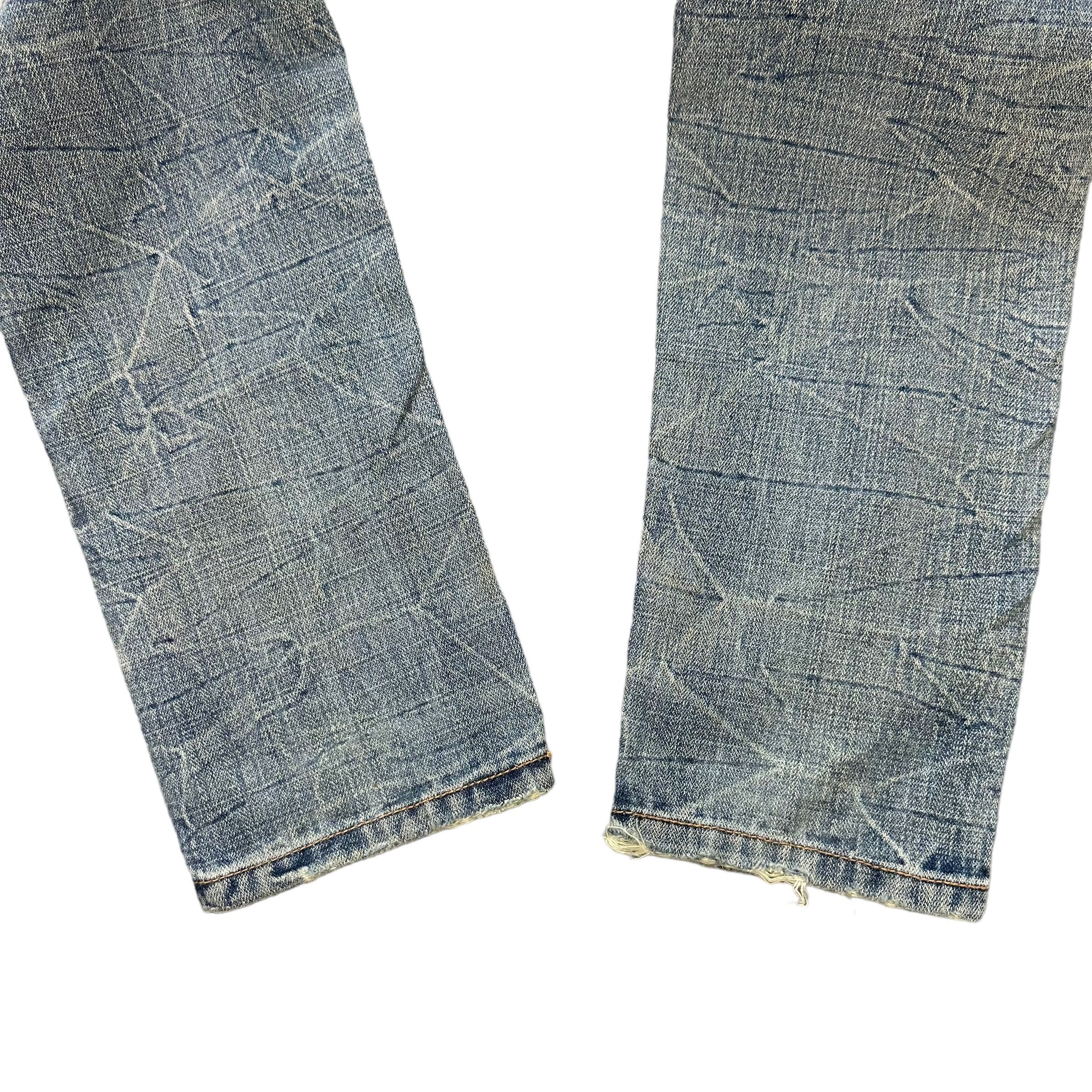 Japanese Brand CHOUETTE NICE DESIGN 7 POCKET JEANS #7790-176 Size 30" / US 8 / IT 44 - 17 Thumbnail