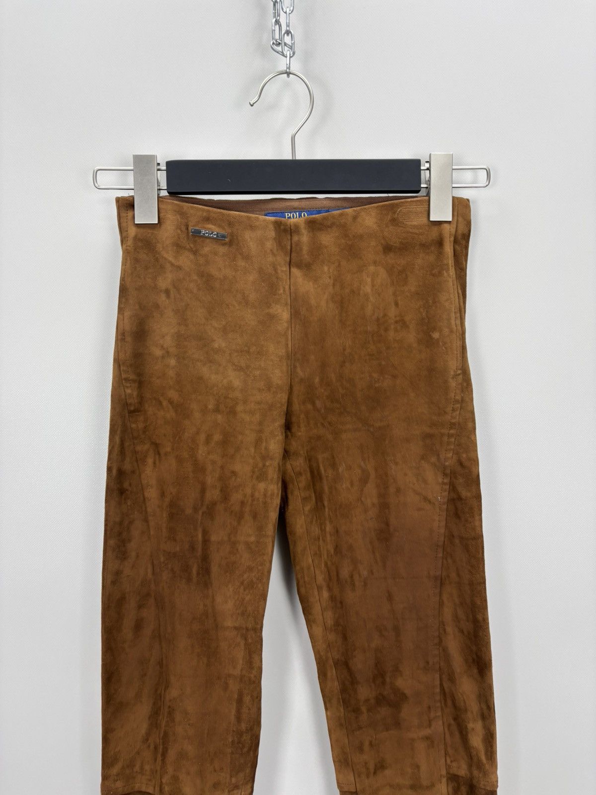 Polo Ralph Lauren Womens suede leggings Polo Ralph Lauren Size XS Color Brown Size 24" / US 00 / IT 34 - 3 Thumbnail