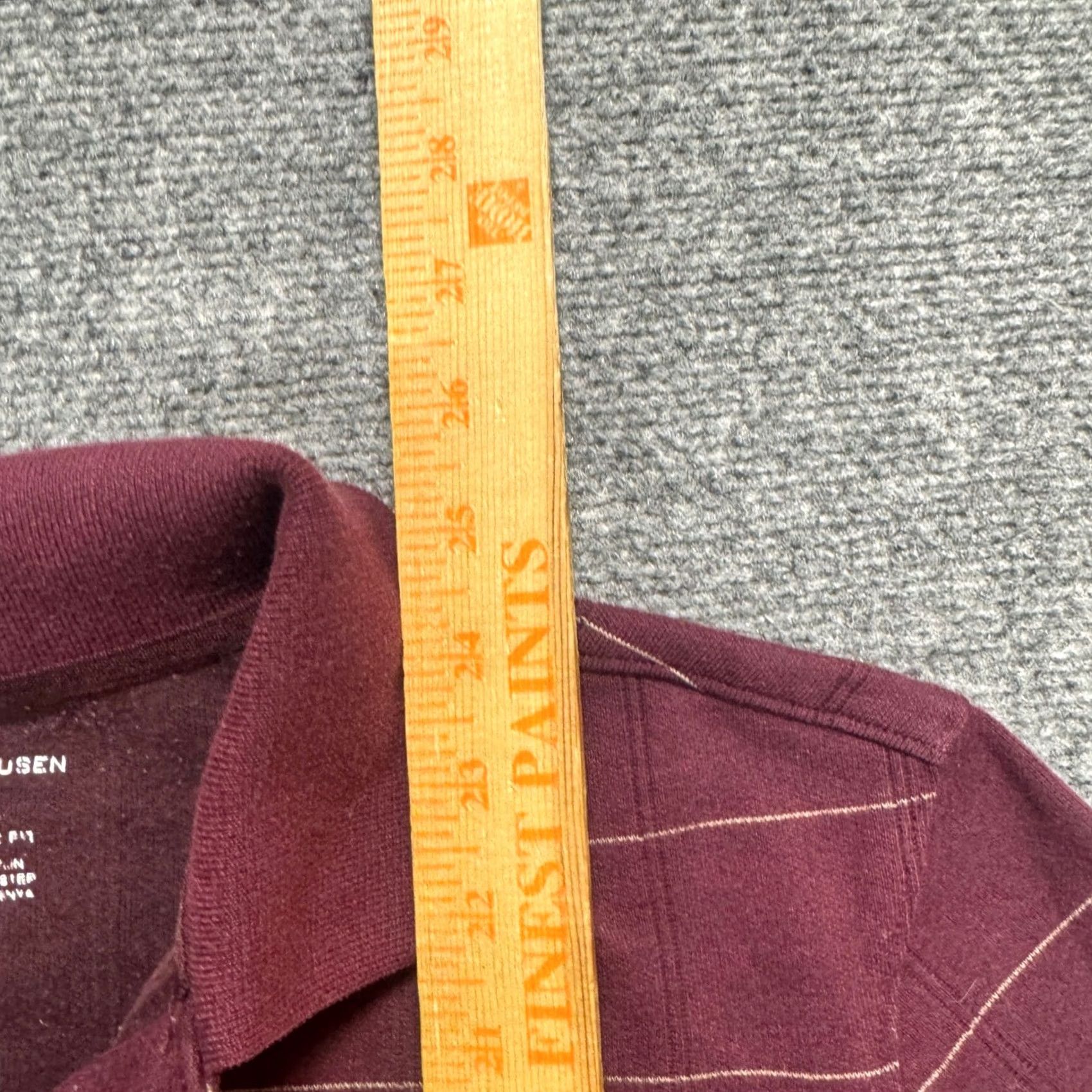 Vintage VINTAGE Van Heusen Polo Shirt Mens S Long-sleeve Maroon 90s Y2K Polo Shirt Mens S Maroon Vintage 90s Y2K Size US S / EU 44-46 / 1 - 6 Thumbnail