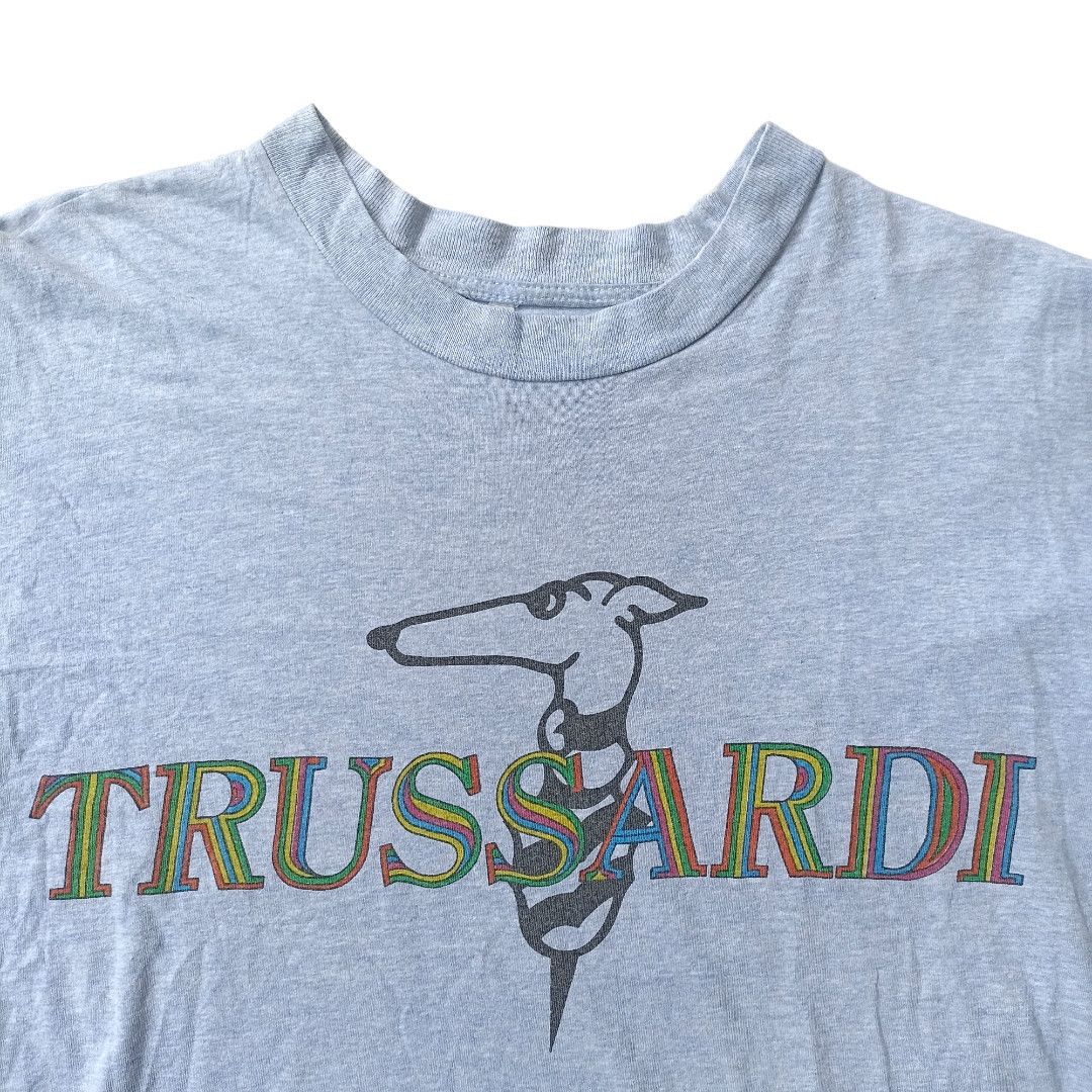 Trussardi Vintage 80 Trussardi Logo T Shirt Size US L / EU 52-54 / 3 - 2 Thumbnail