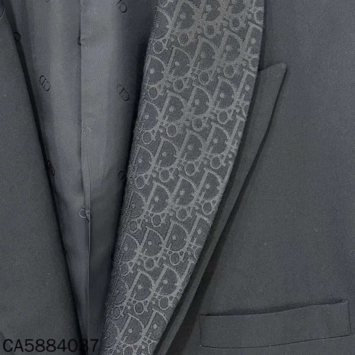 Dior Dior New Subtle All-Over Print Double Collar Blazer 58 Size 46R - 5 Thumbnail